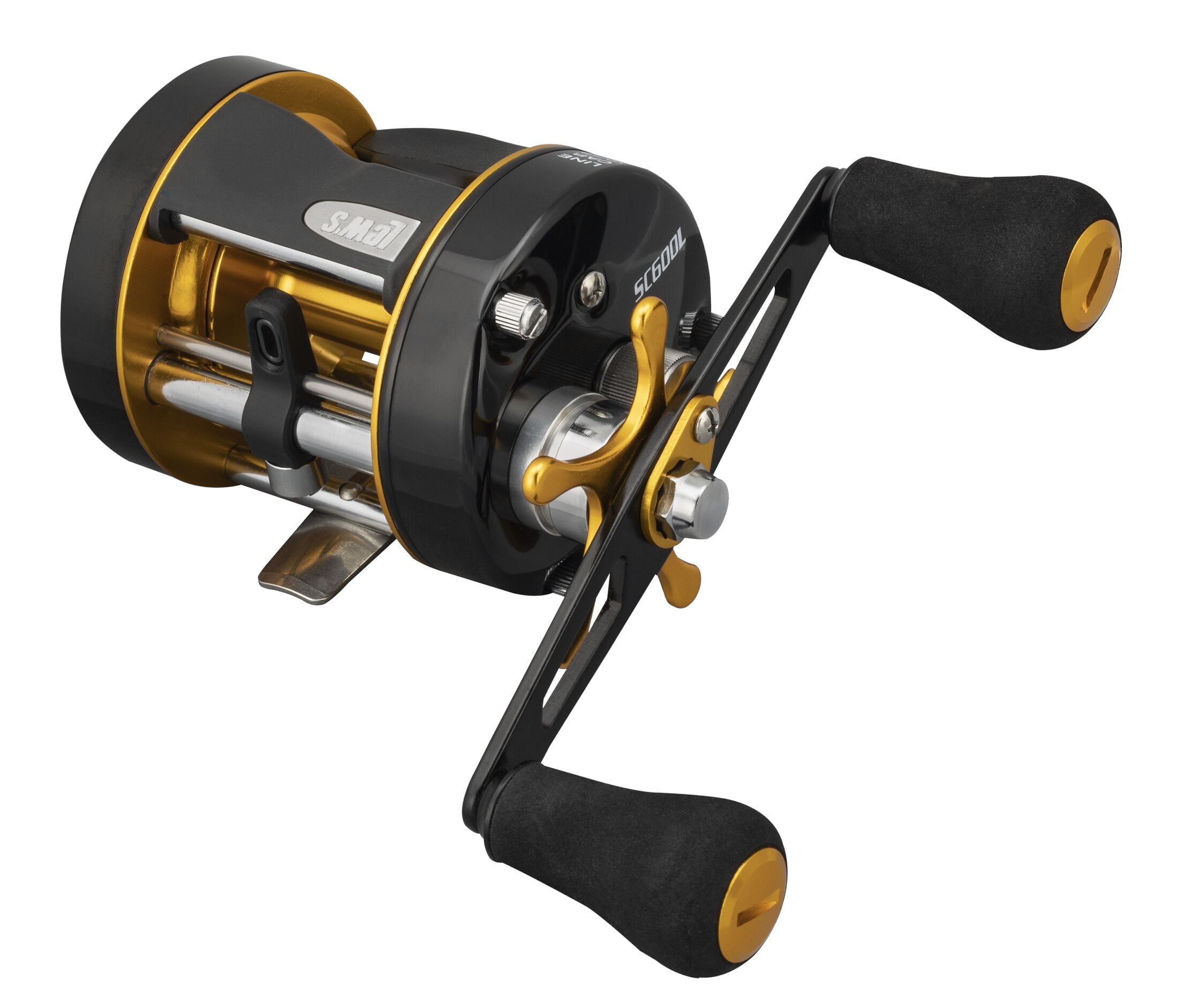 Lew's Speed Cast Casting Reel, Size 600 Reel, Left-Hand Retrieve, Black/Gold
