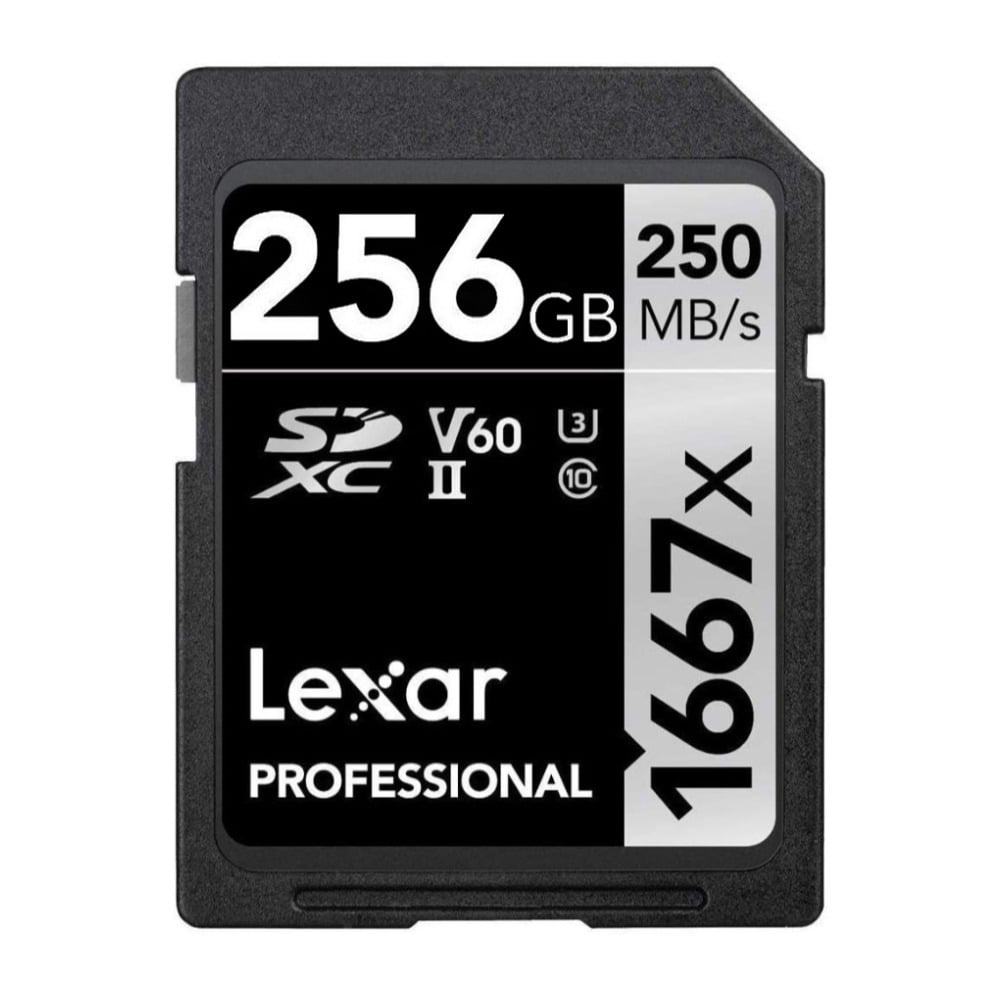 Lexar Professional 1667x 256GB SDXC UHS-II/U3 Card (LSD256CBNA1667)