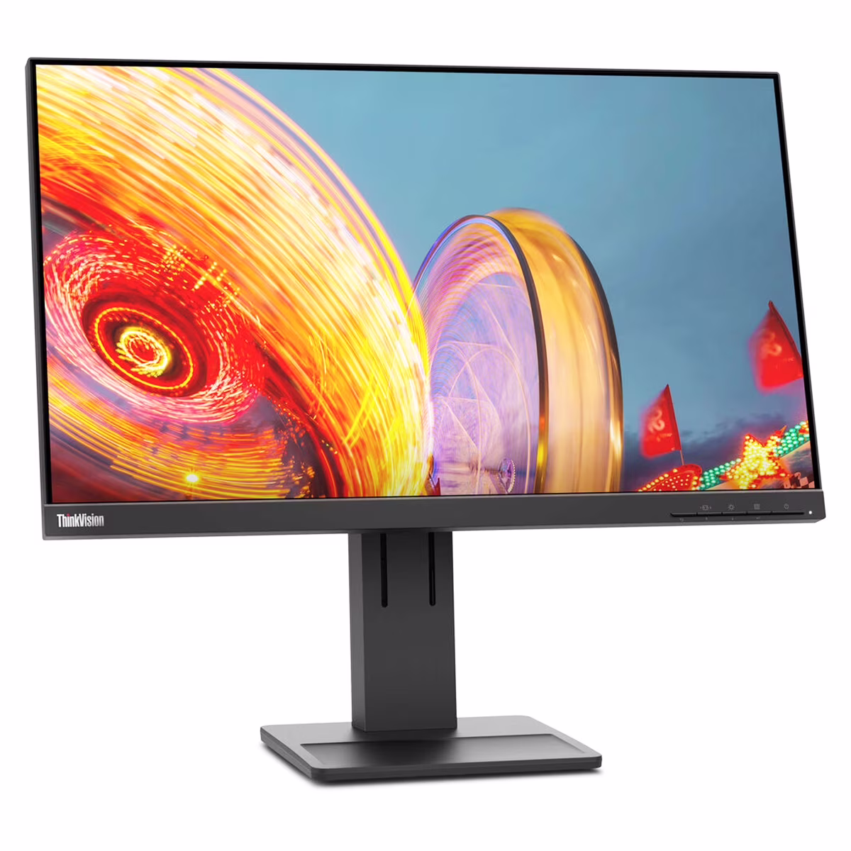 Lenovo ThinkVision E24q-20 23.8" 16:9 QHD IPS WLED LCD Monitor, Raven Black