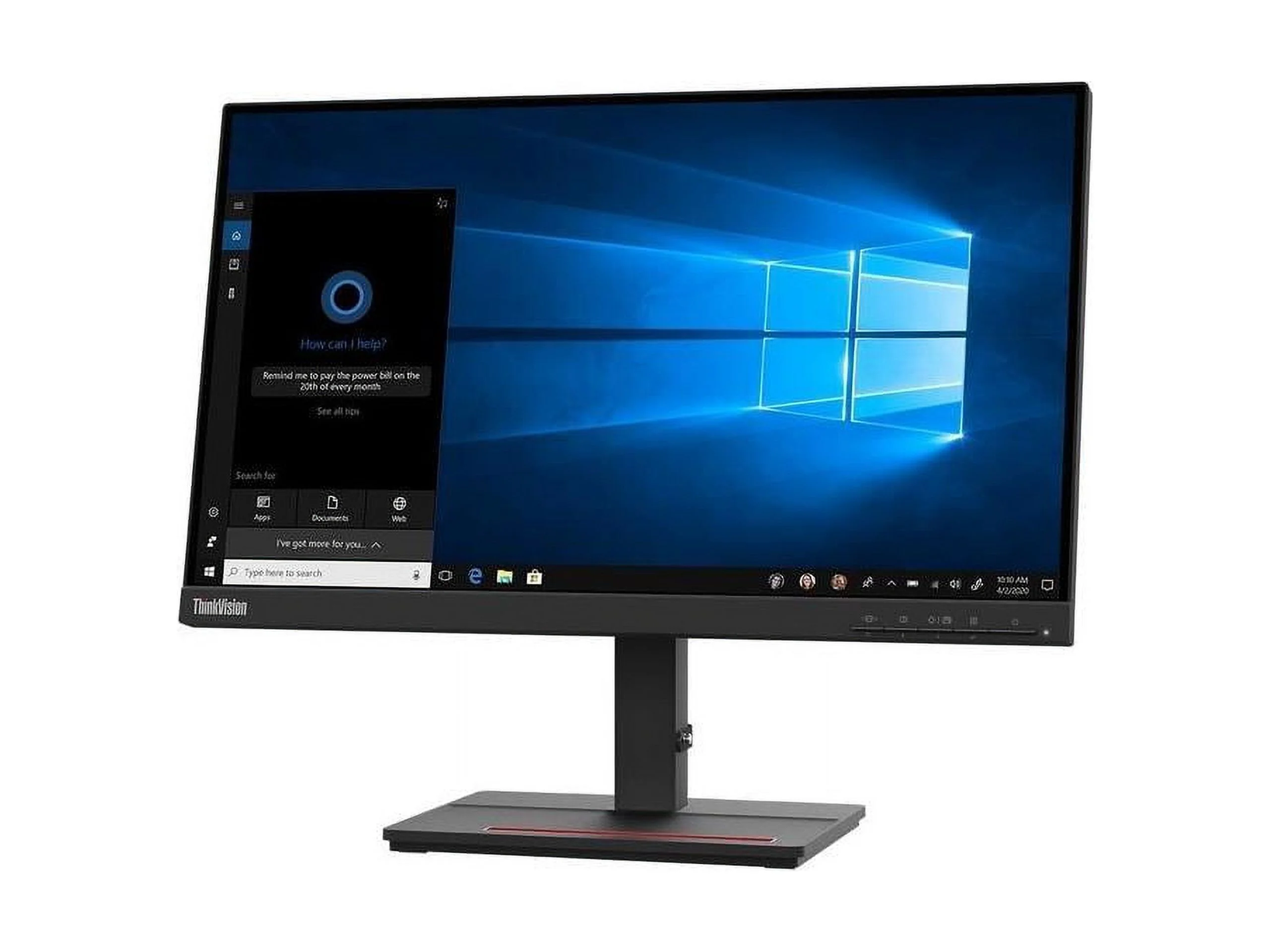 Lenovo ThinkVision S24e-20 24" Class Full HD LCD Monitor - 16:9 - Raven Black - 23.8" Viewable - Vertical Alignment (VA) - WLED Backlight - 1920 x 1080 - 16.7 Million Colors - FreeSync - 250 Nit Ty...