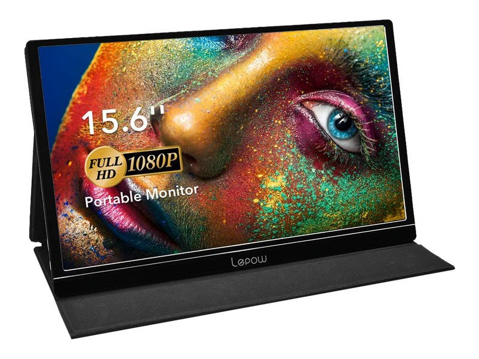 Lepow Z1 - LED monitor - 15.6" - portable - 1920 x 1080 Full HD (1080p) @ 60 Hz - IPS - Mini HDMI, USB-C - speakers - black