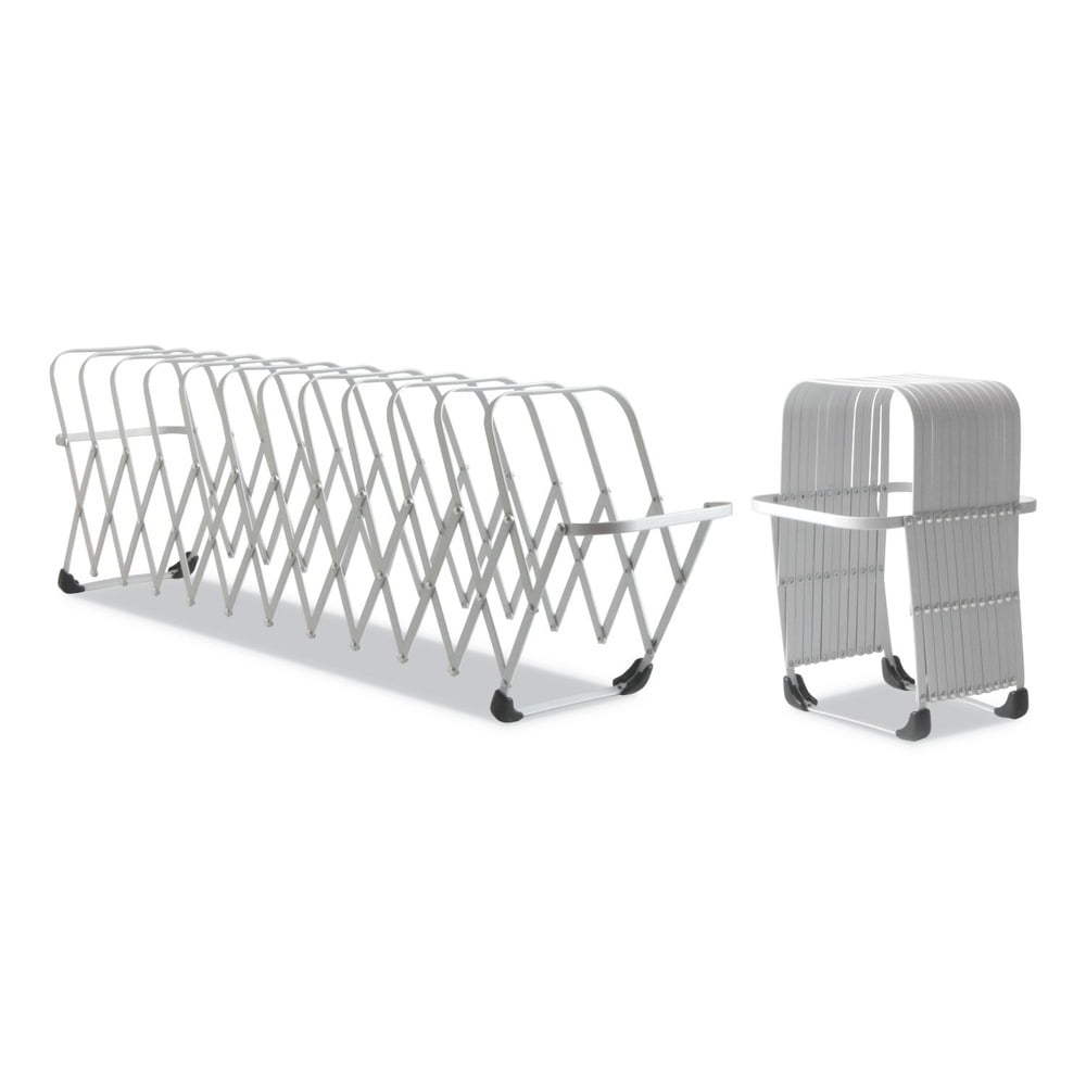 LEE 14112 Flexifile 6 in. x 6.75 in. x 10.5 in. 12 Section Letter/Legal Size Expandable Collator to Organizer - Silver