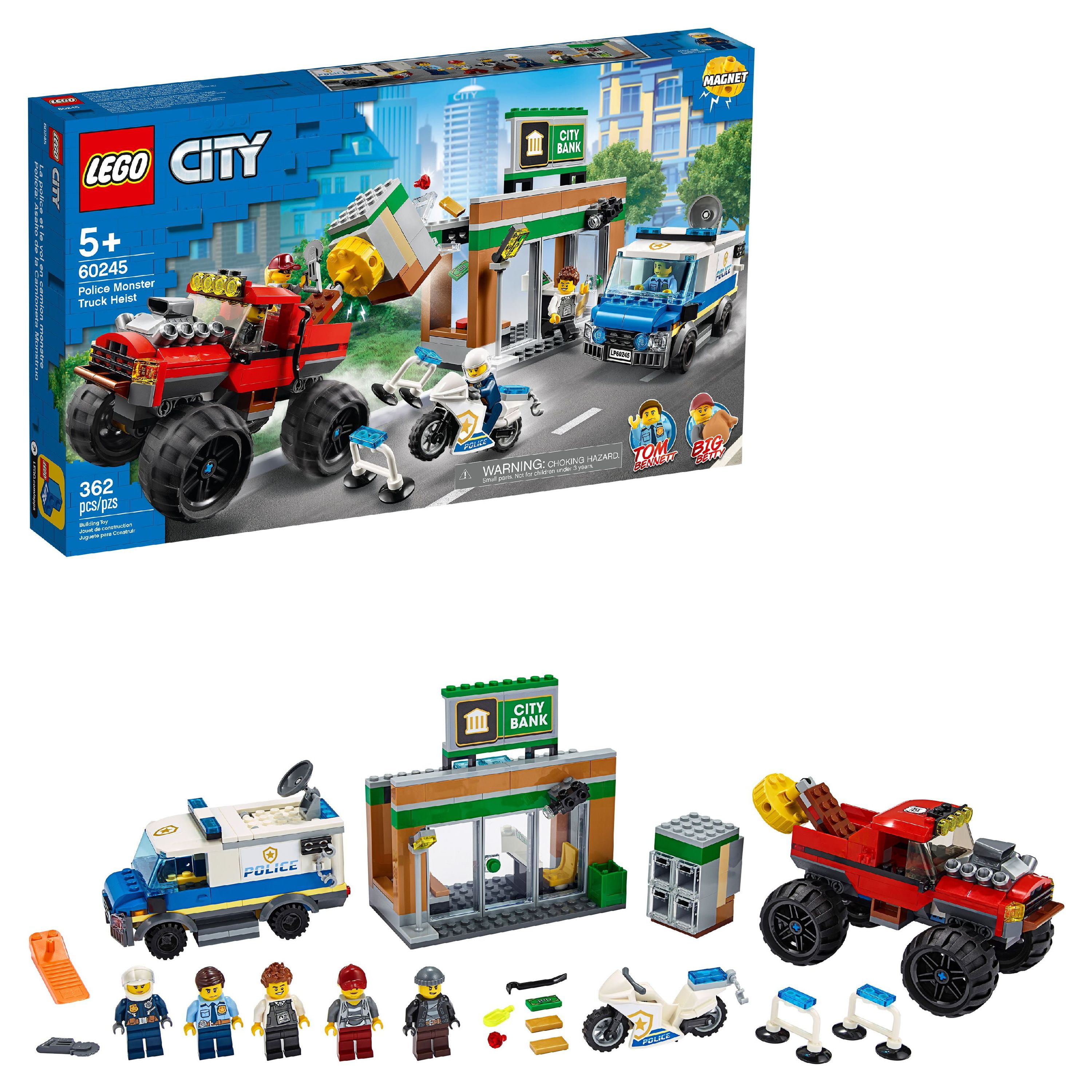 LEGO City Police Monster Truck Heist 60245 Building Set for Kids (362 Pieces)