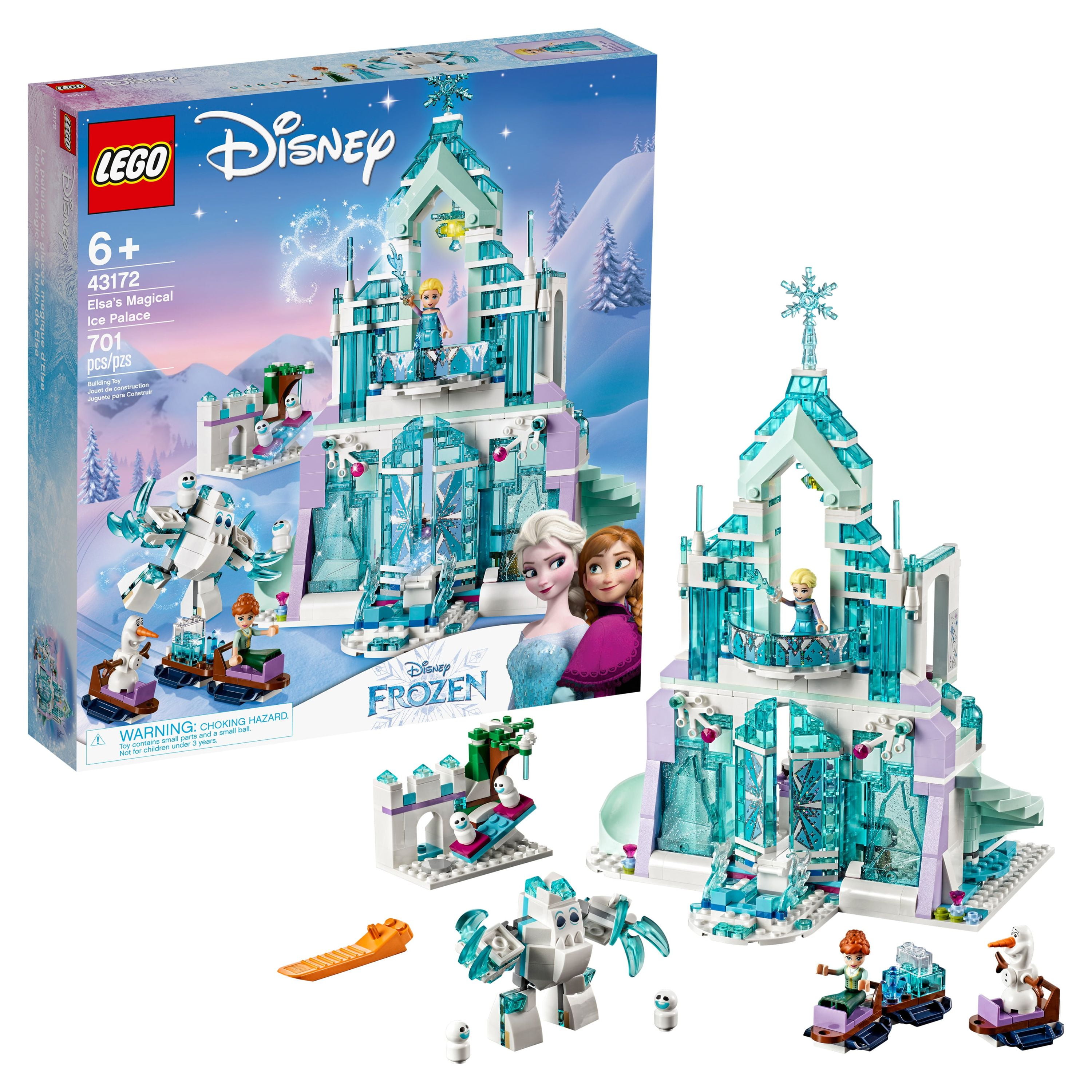 LEGO Disney Princess Elsa's Magical Ice Palace 43172 Toy Castle Building Kit (701 pieces)
