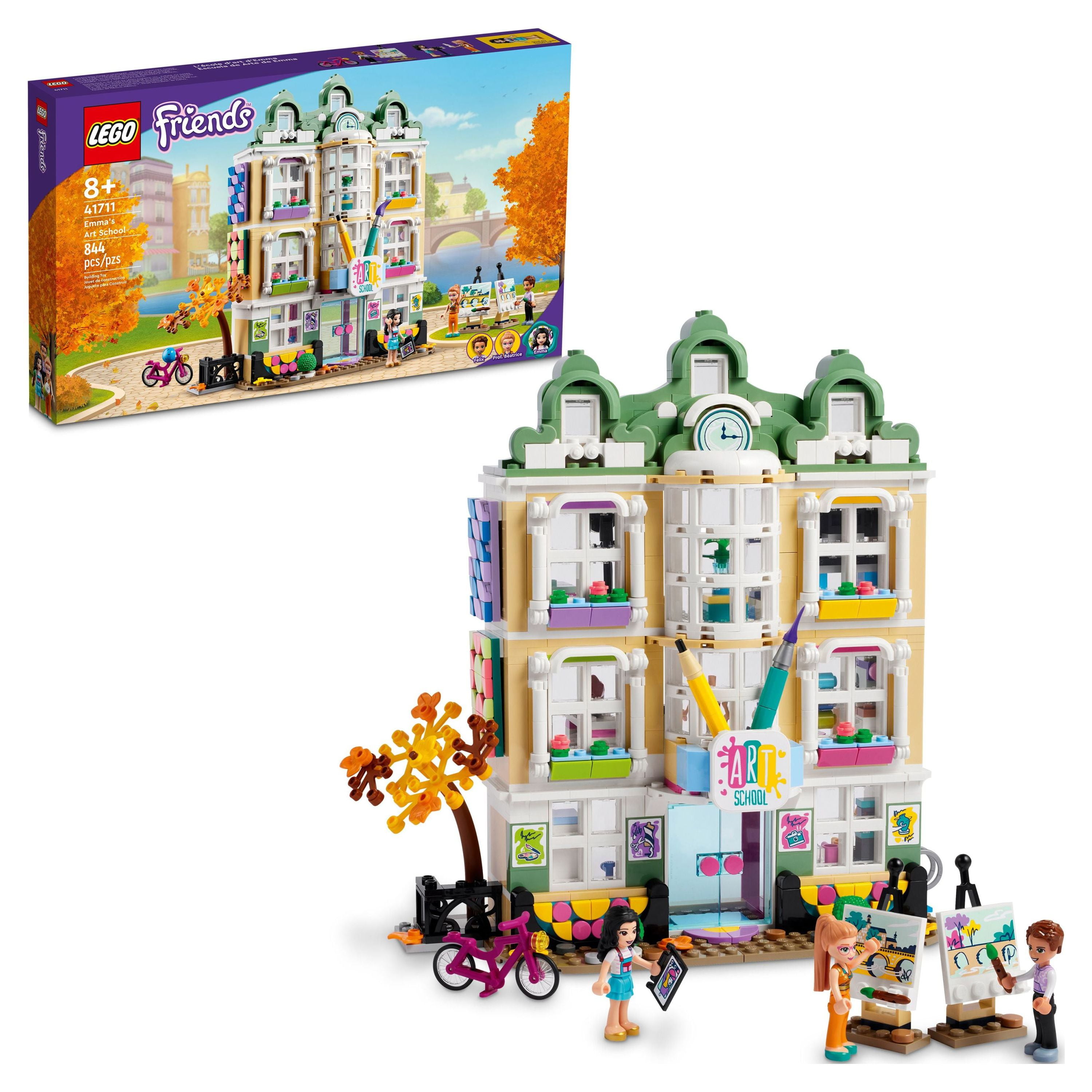 LEGO Friends Emma's Art School House Set 41711, Creative Arts & Crafts Toy with 3 Mini-Dolls, Includes DOTS Decor, Birthday Gift Idea for Kids Ages 8+