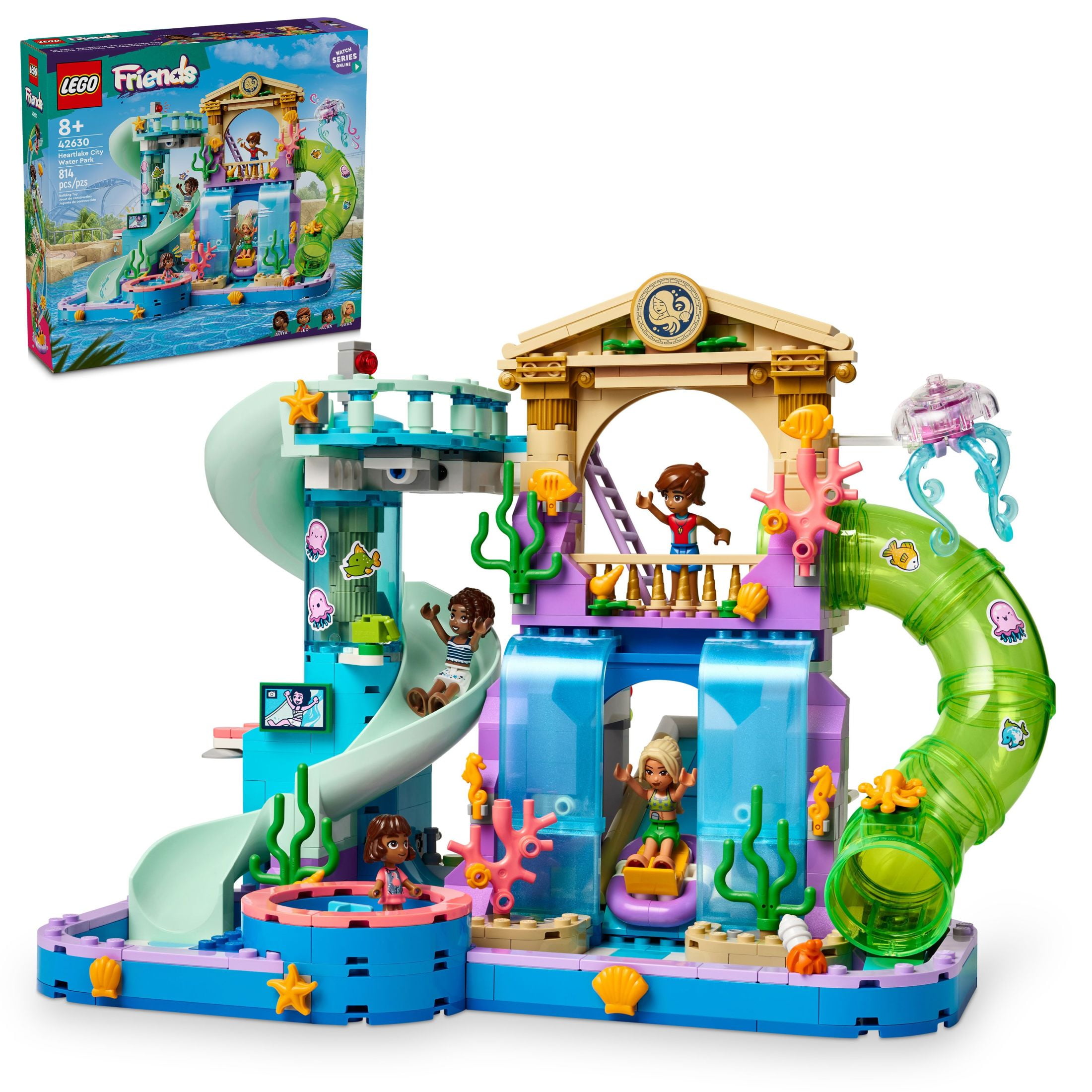 LEGO Friends Heartlake City Water Park Building Toy - Pretend Play Toy Figures & Playsets for Girls & Boys, Ages 8+ Years - Gift for Kids W/ Mini-Dolls - 42630