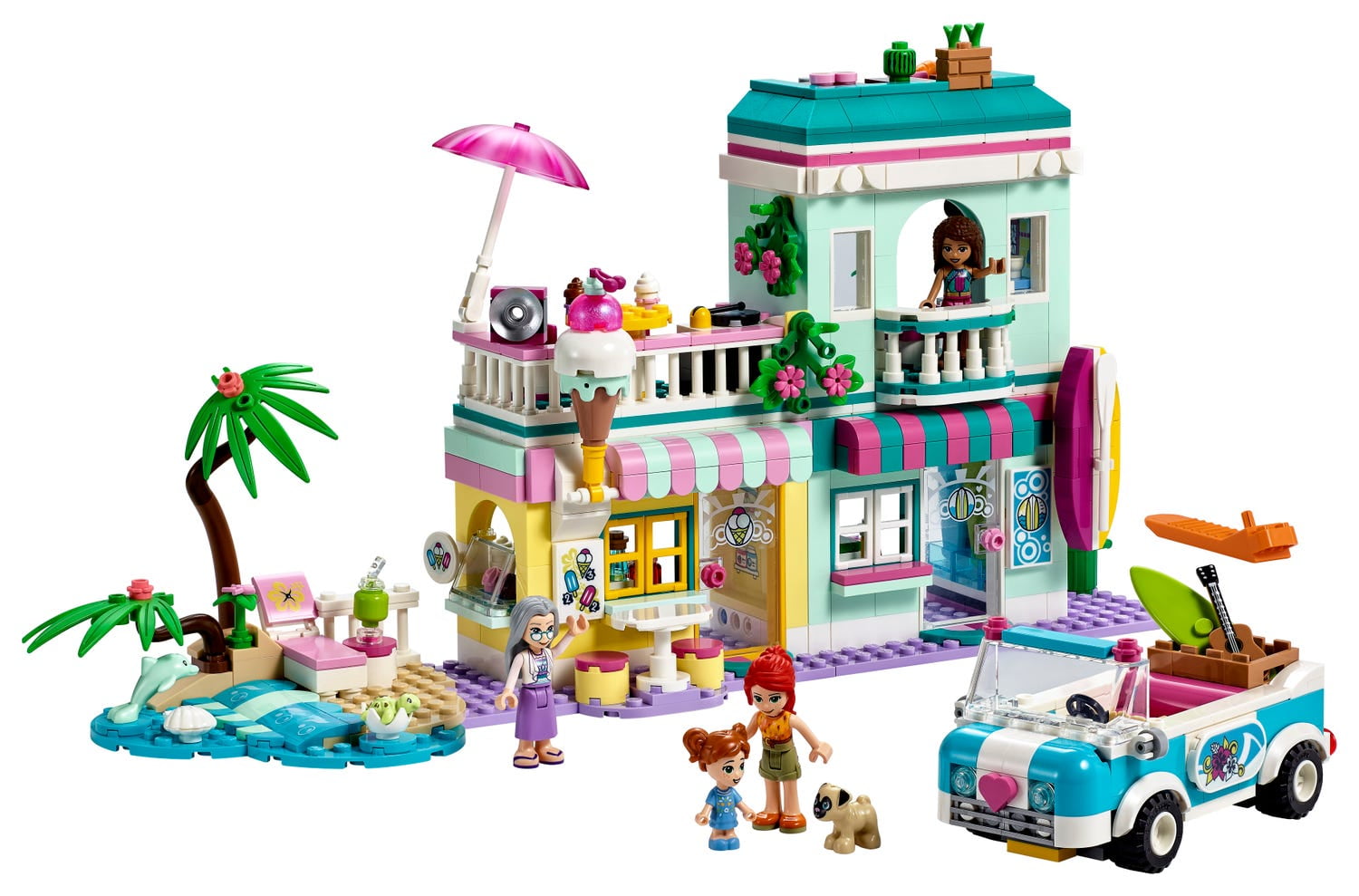 LEGO Friends Surfer Beachfront 41693 Building Kit Buildable Toys (685 Pieces)