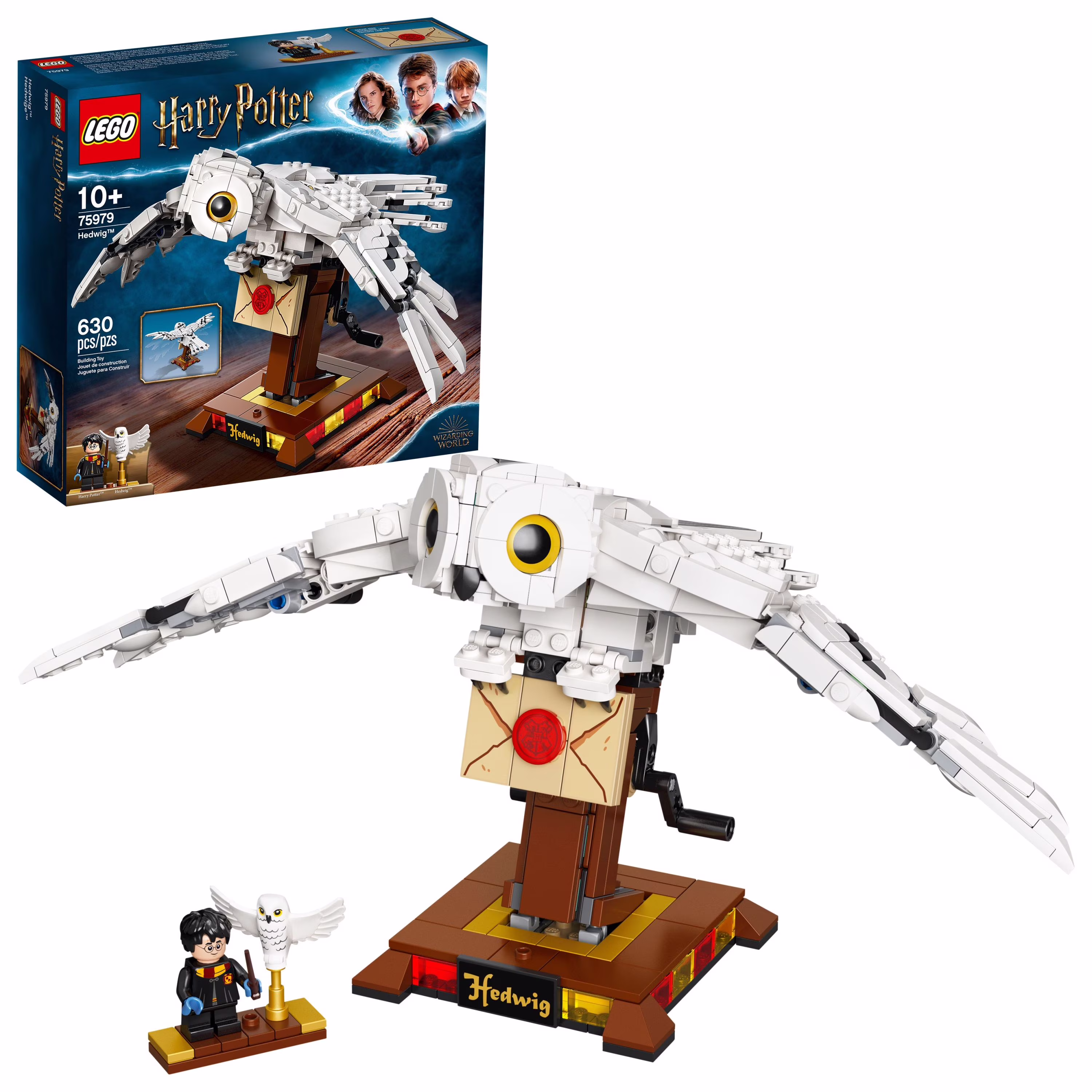 LEGO Harry Potter Hedwig the Owl Figure 75979, Collectible Toy for Fans of the Harry Potter Movies, Room Décor Model, Birthday Gifts for Kids, Teens, Girls, and Boys