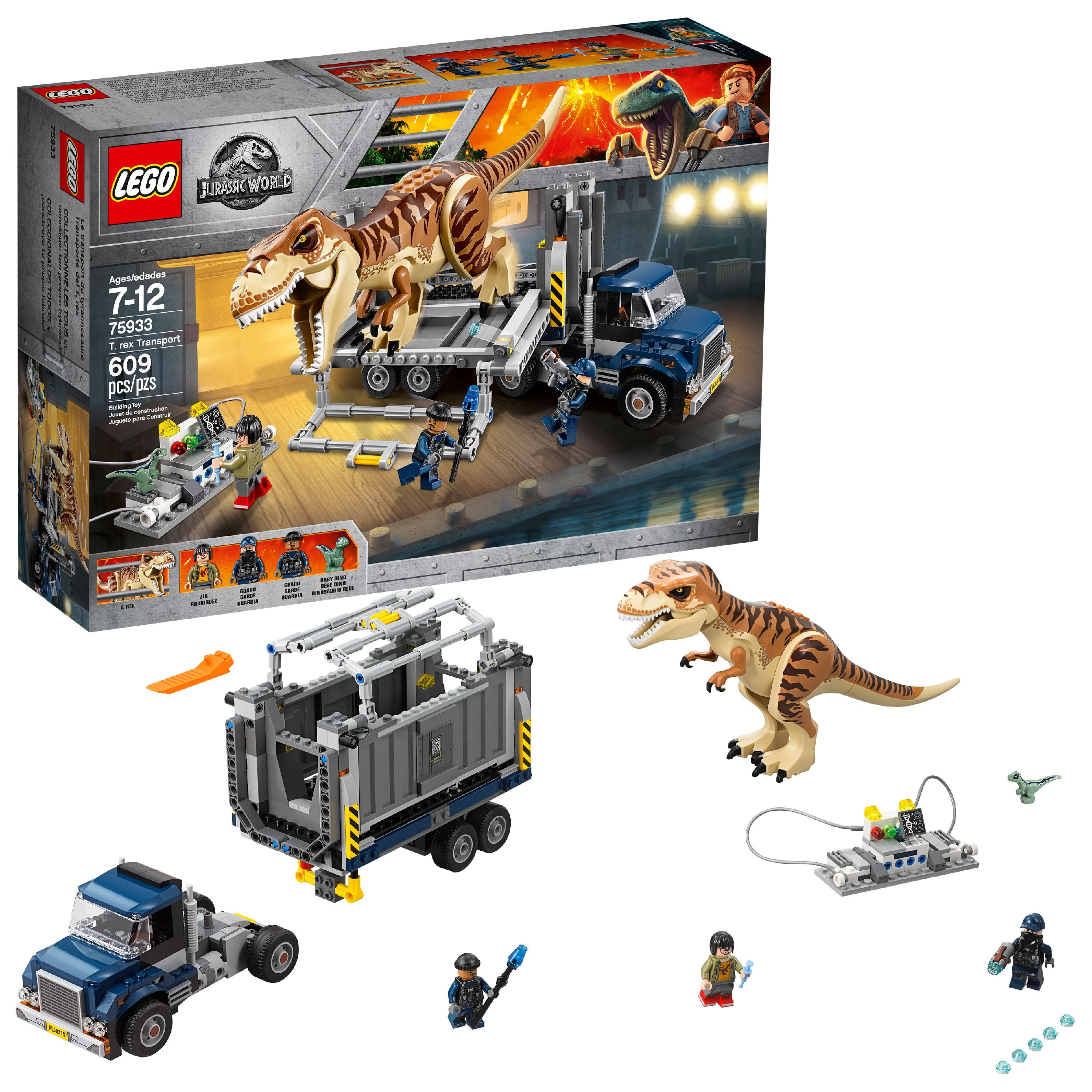 LEGO Jurassic World T. rex Transport 75933