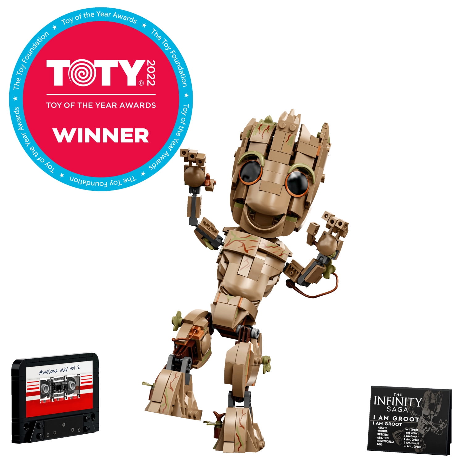 LEGO Marvel I Am Groot Building Toy, Collectible Baby Groot Toy Figure, Birthday Gift Idea, 76217