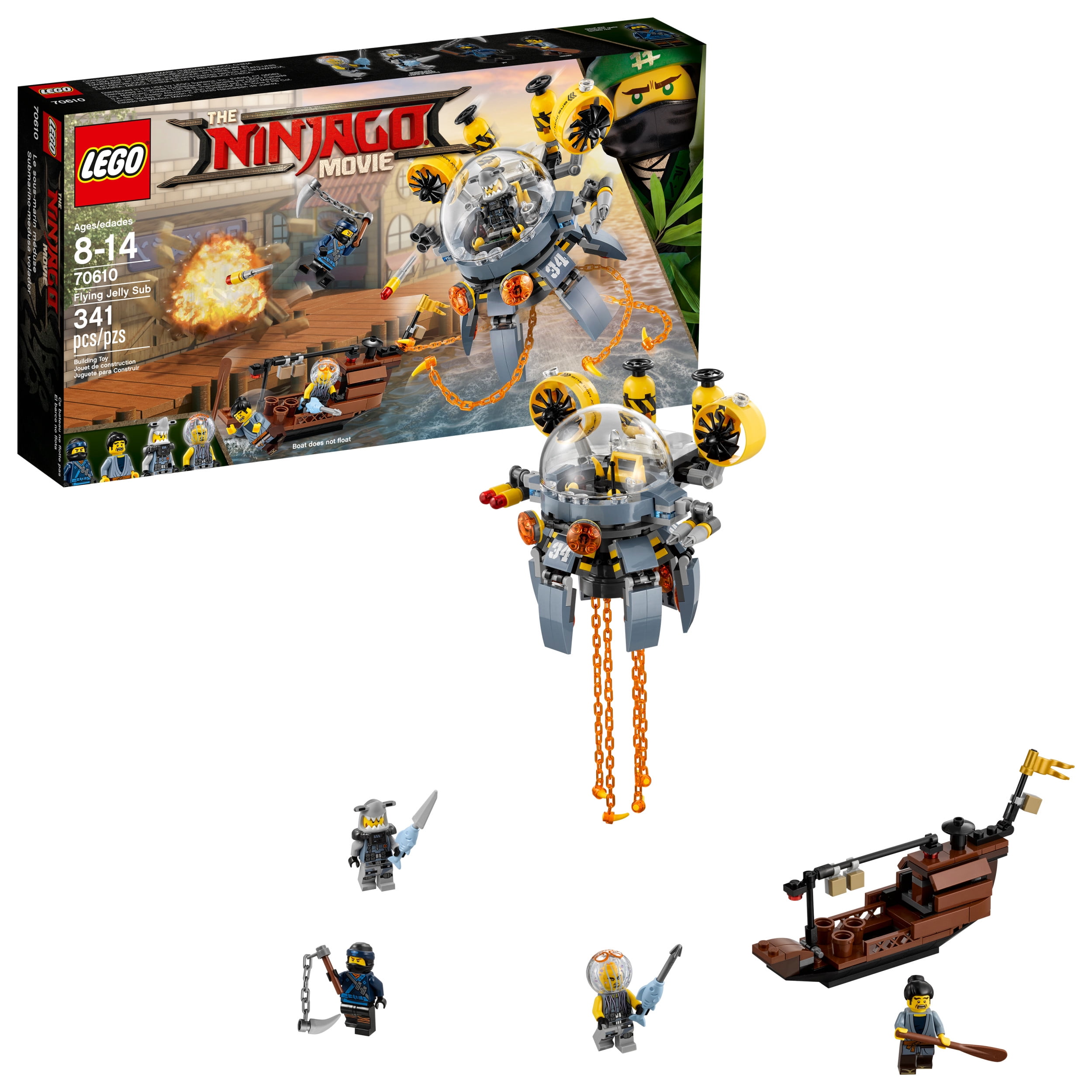 LEGO Ninjago Movie Flying Jelly Sub 70610 (341 Pieces)