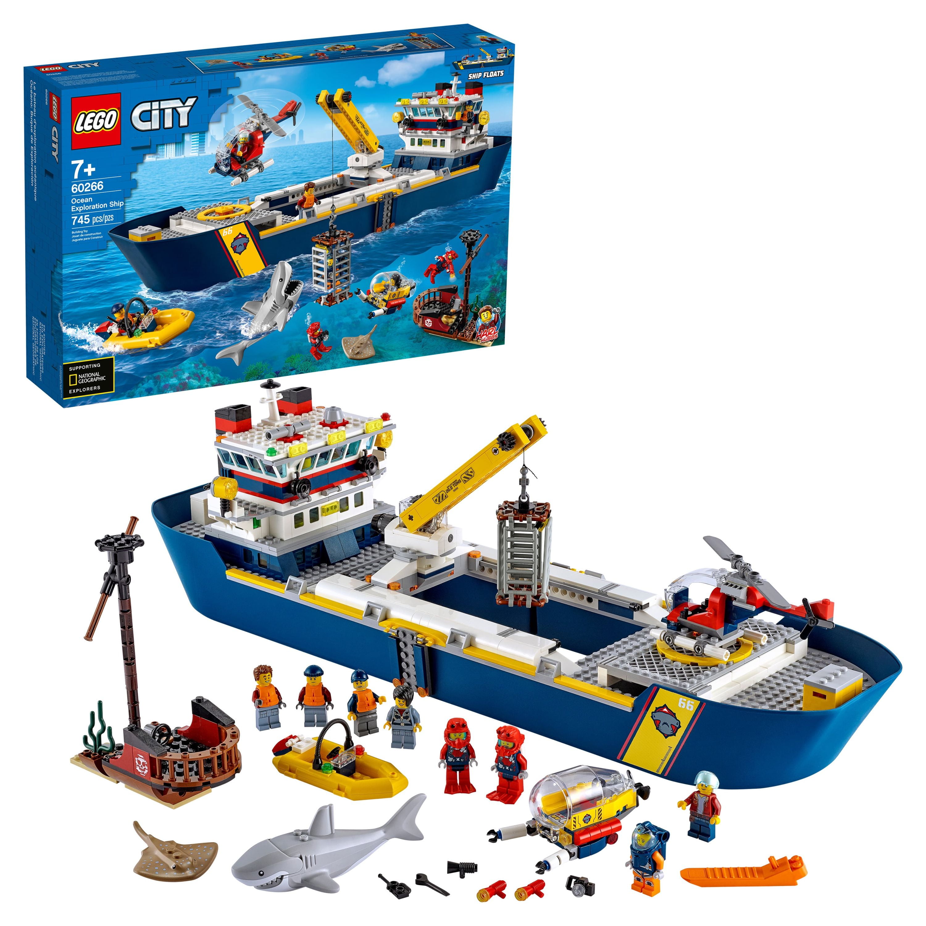 LEGO Ocean Exploration Ship 60266 Building Set (745 Pieces)