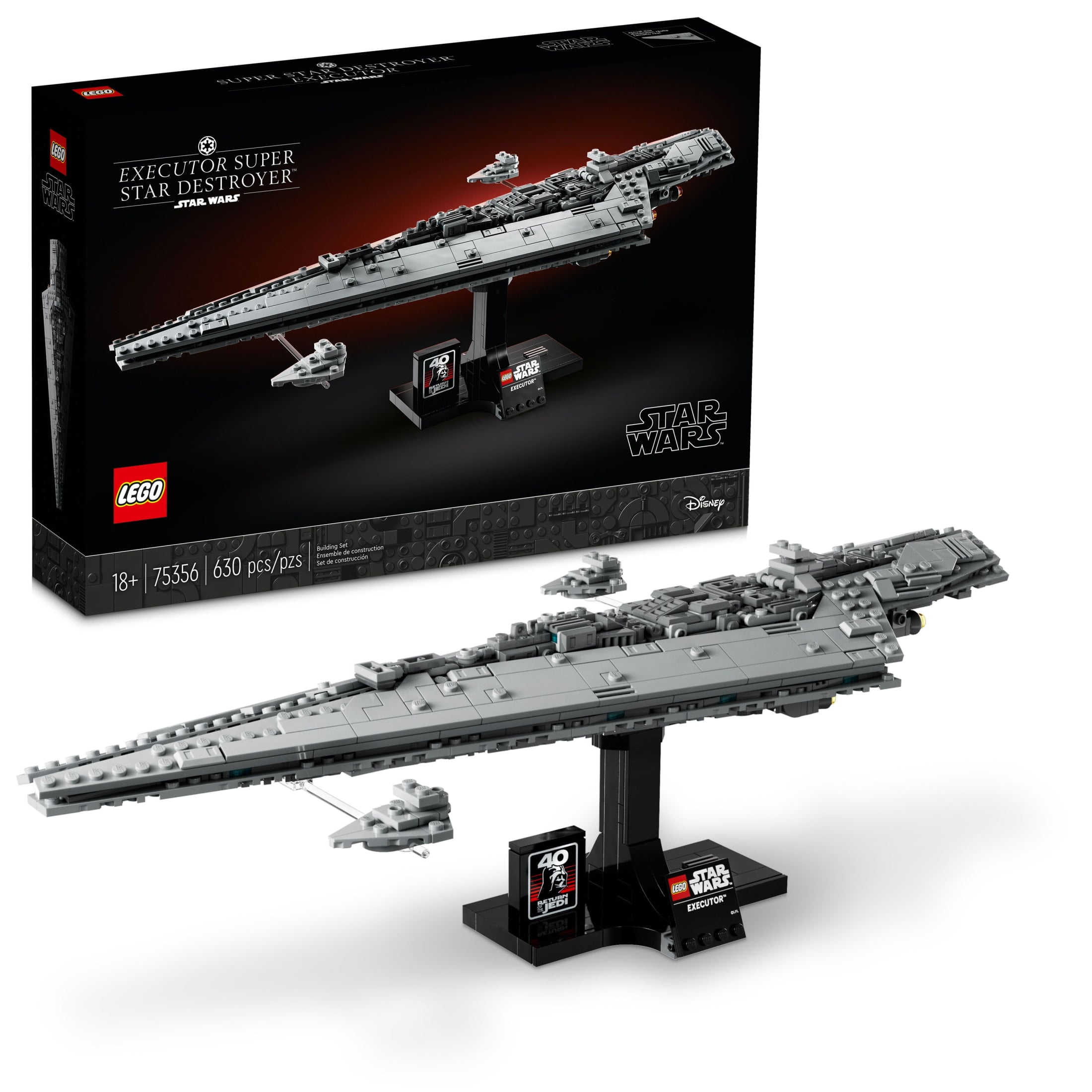 LEGO Star Wars Executor Super Star Destroyer Building Set for Adults - Darth Vader Collectible Model Kit, Ages 18+ - Gift for Birthdays - 75356