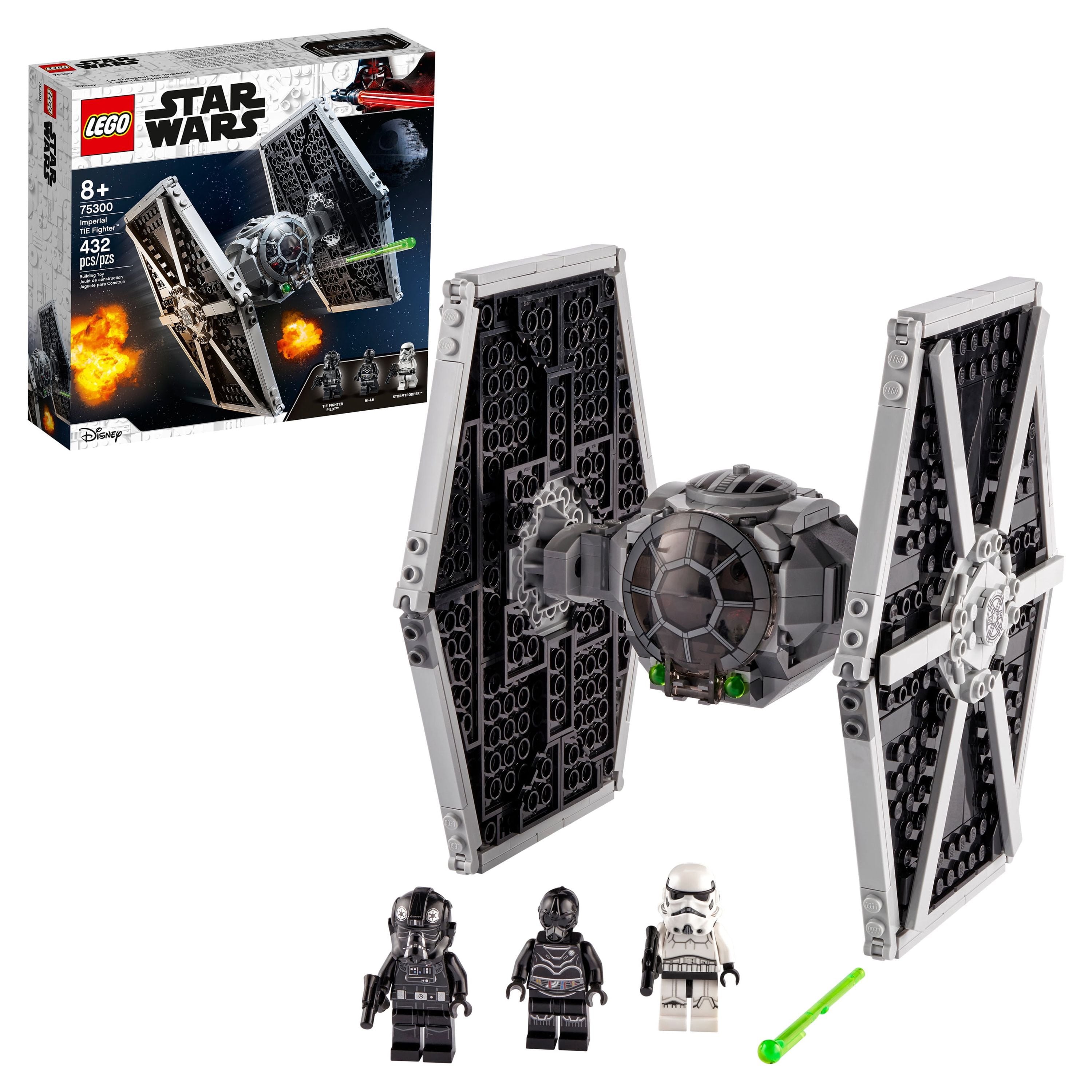 LEGO Star Wars Imperial TIE Fighter 75300 Building Toy for Creative Kids (432 Pieces)