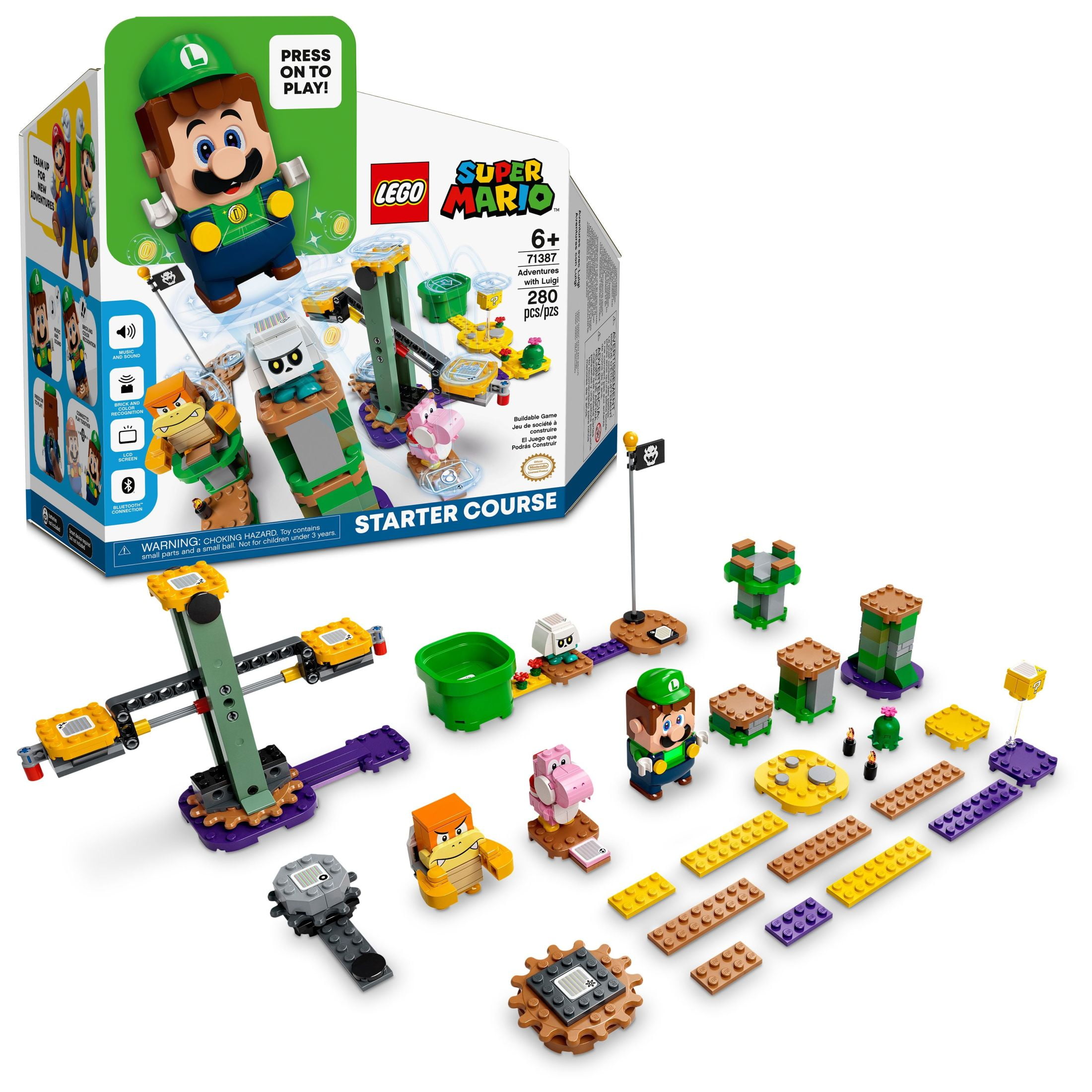 LEGO Super Mario Adventures with Luigi Starter Course 71387 Building Toy Playset (280 Pieces)