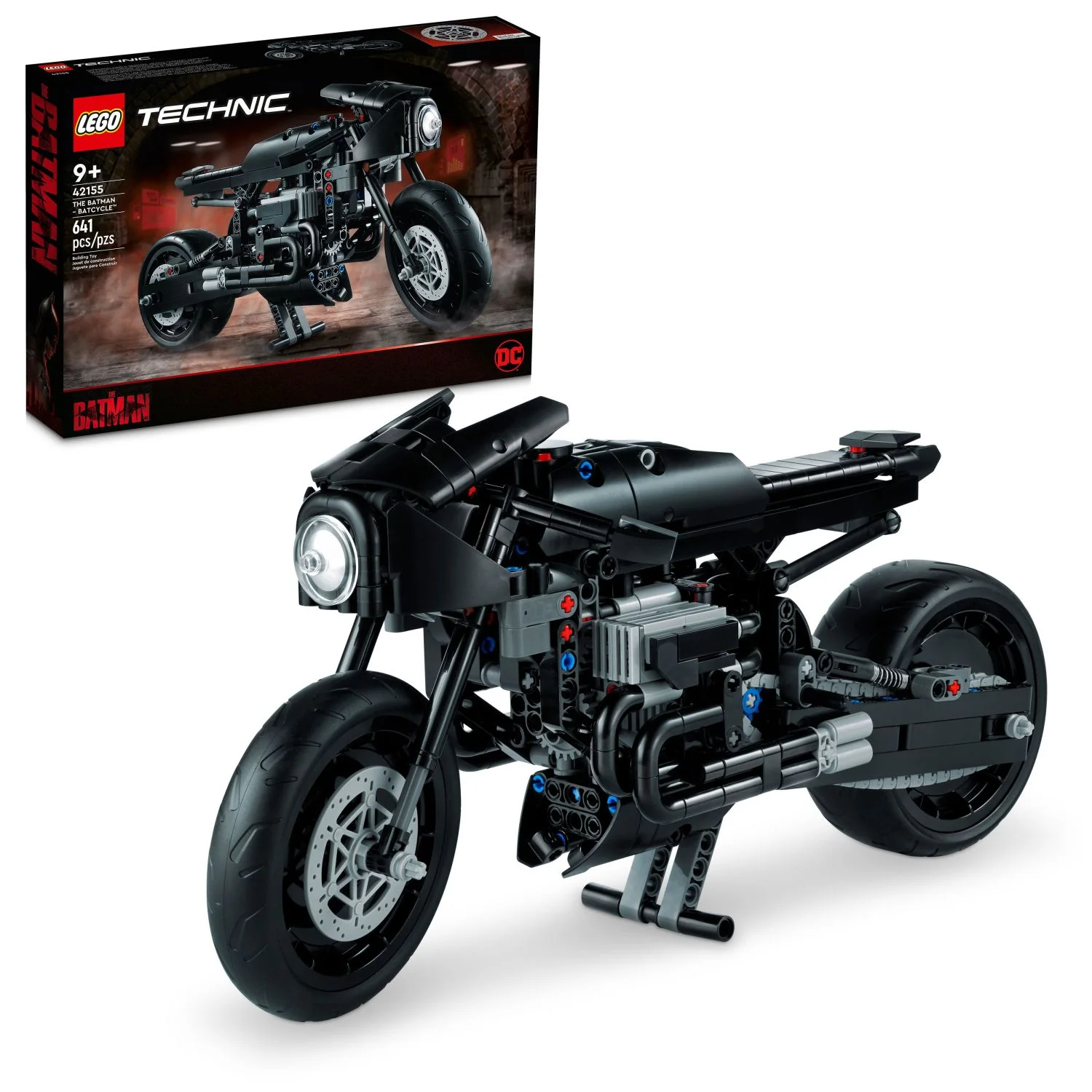 Lego 6425773 Technic The Batman Motorcycle Model Toy, Black