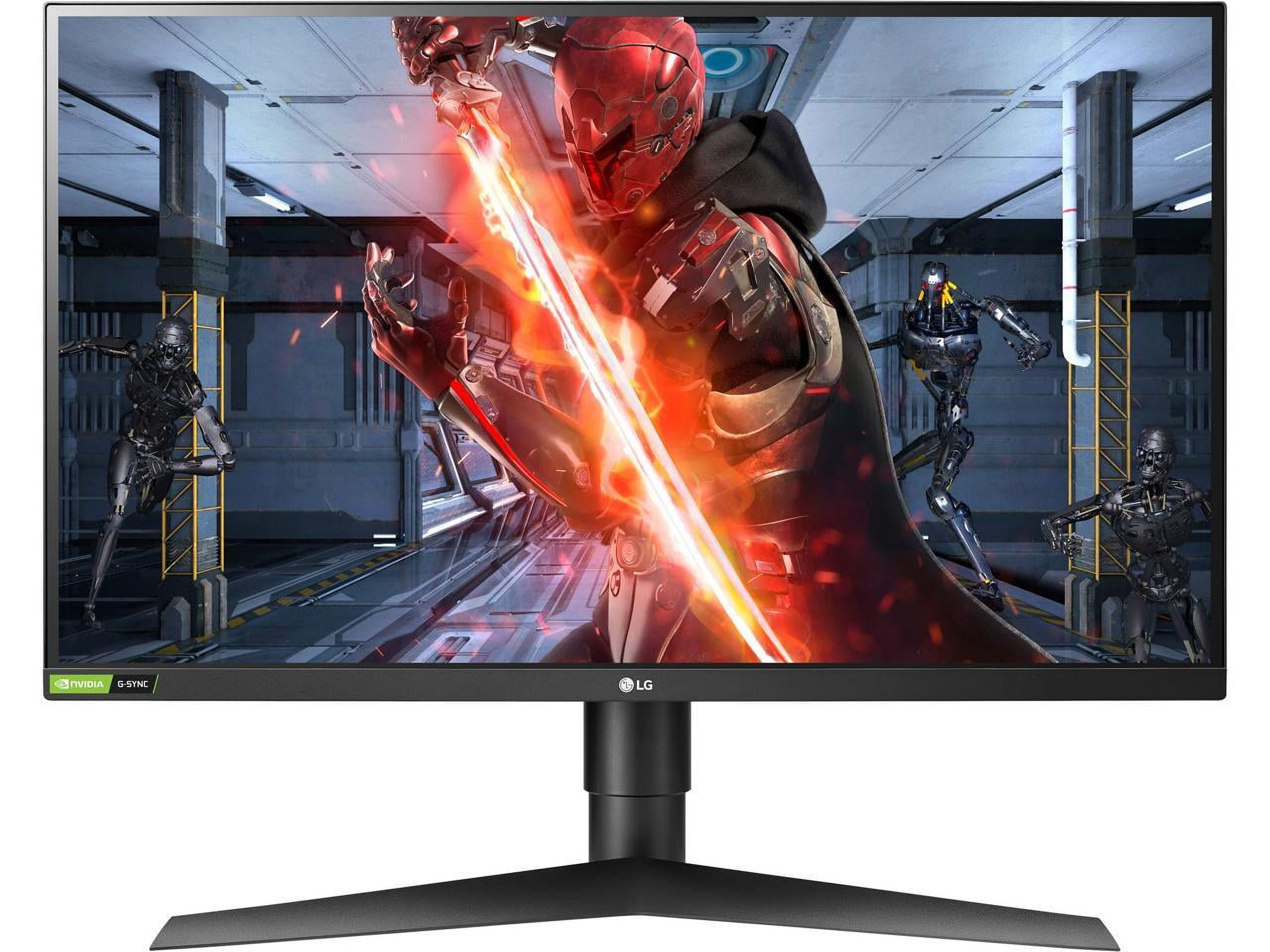 LG UltraGear 27" Gaming Monitor 27GL83A-B QHD 2560 x 1440 (2K) 144 Hz 1ms HDMI, DisplayPort, Audio NVIDIA G-Sync Compatible IPS Height, Pivot, Tilt Adjust