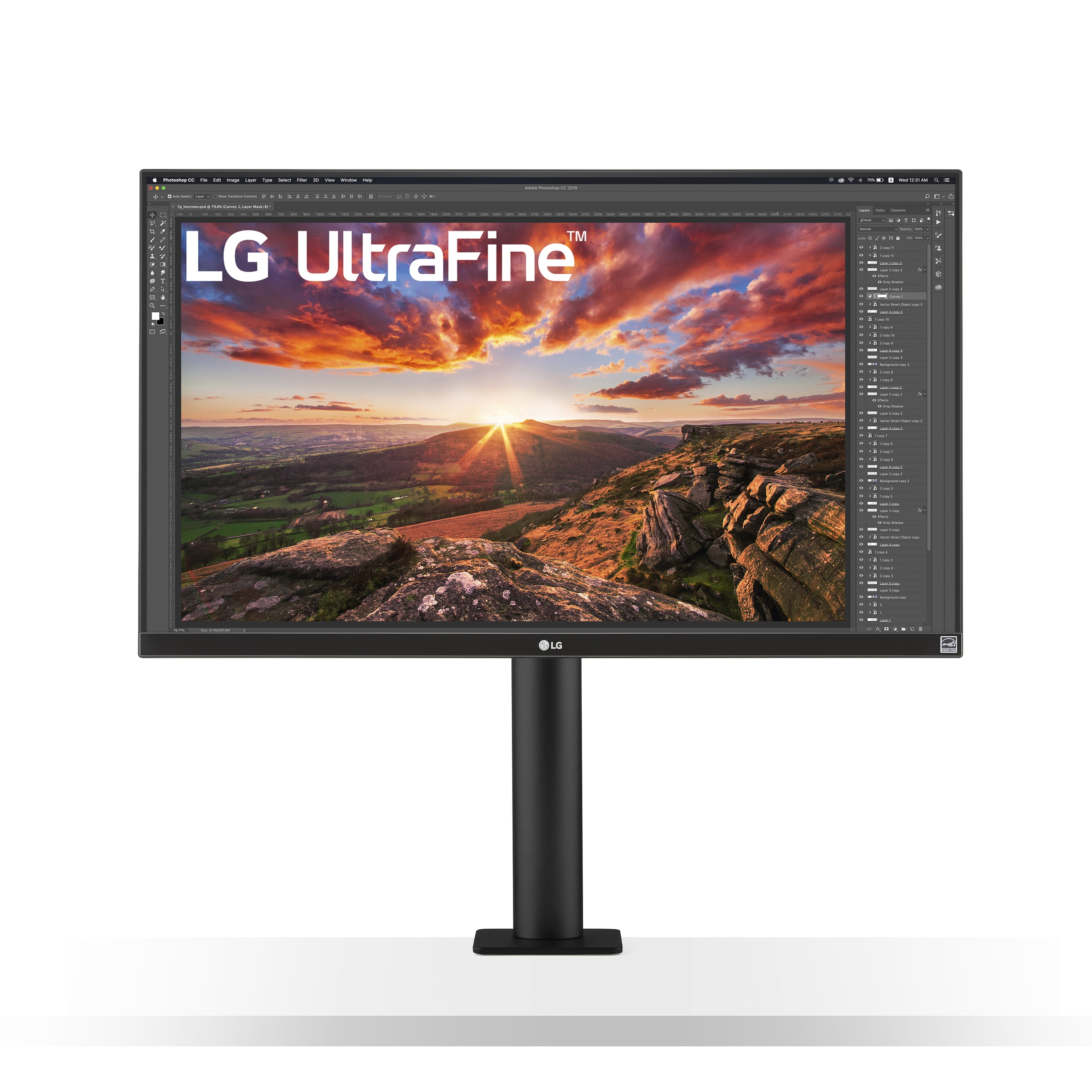 LG 27" Class UltraFine UHD IPS USB-C HDR Monitor with ErgoStand - 27UN880-B