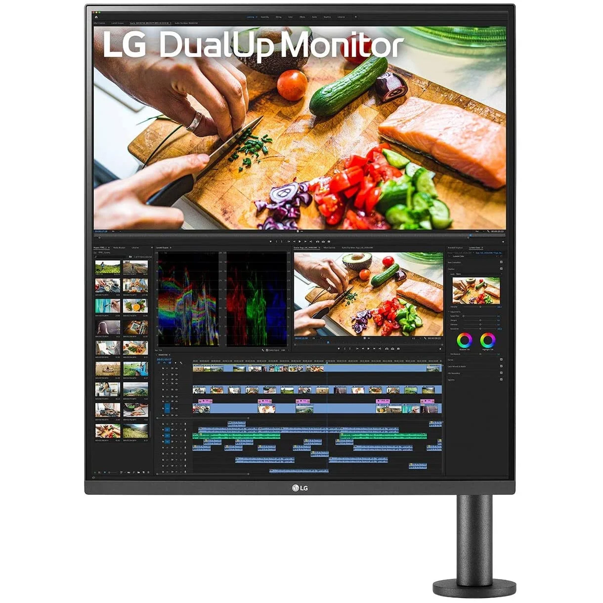 LG 28 inch SDQHD 16:18 DualUp Monitor with Ergo Stand - 28MQ780-B