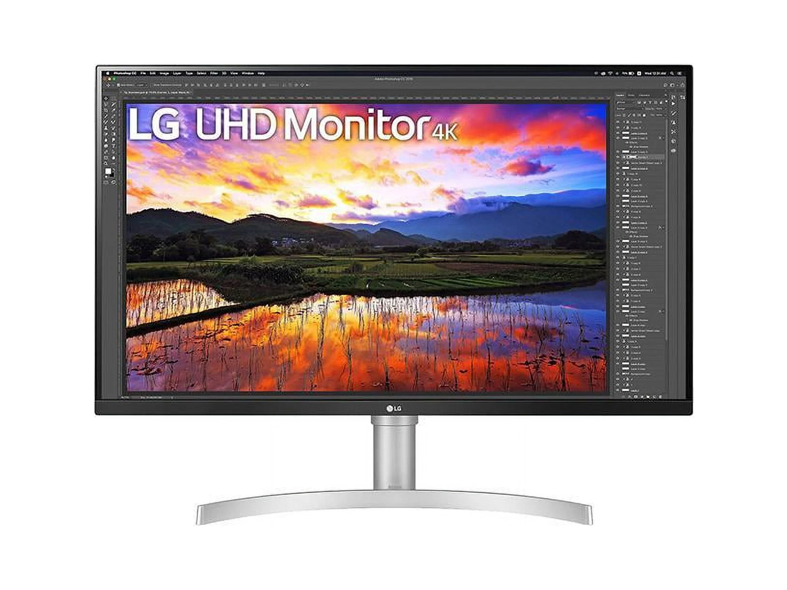 LG 32” Ultra-Fine UHD IPS HDR Monitor with FreeSync - White