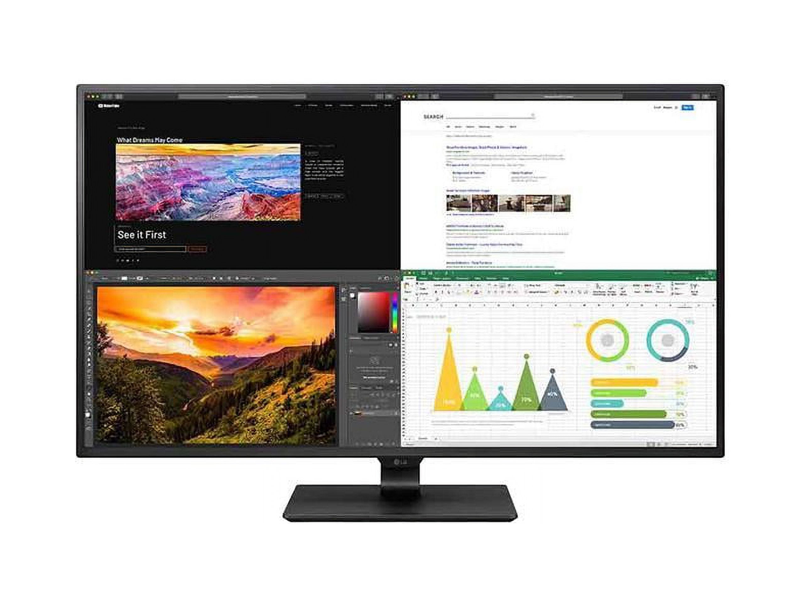 LG 43" IPS UHD IPS Monitor 8 ms 3840 x 2160 (4K) HDMI, DisplayPort, USB-C, Headphone 43BN70U-B