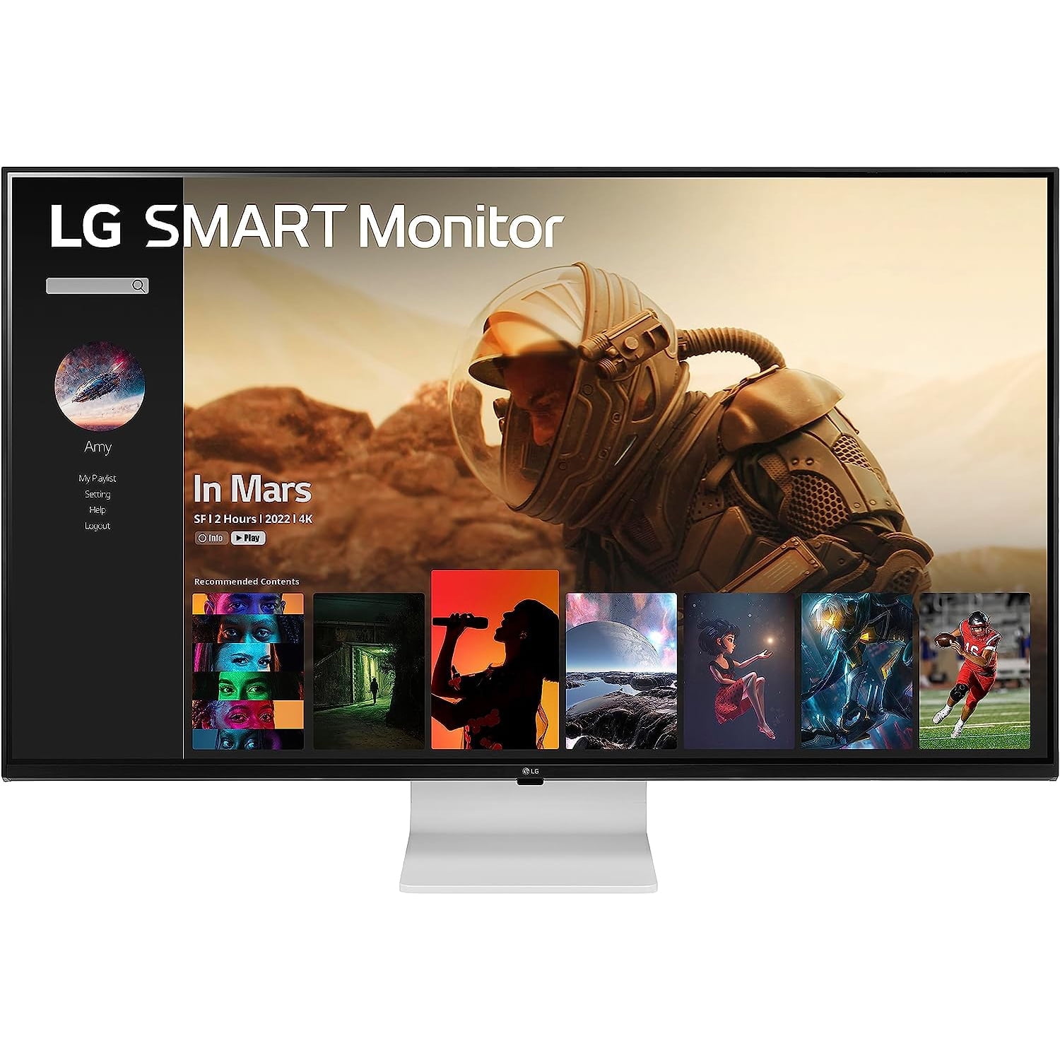 LG 43SQ700S 42.5 inch IPS 4K UHD HDR 60Hz Smart Monitor