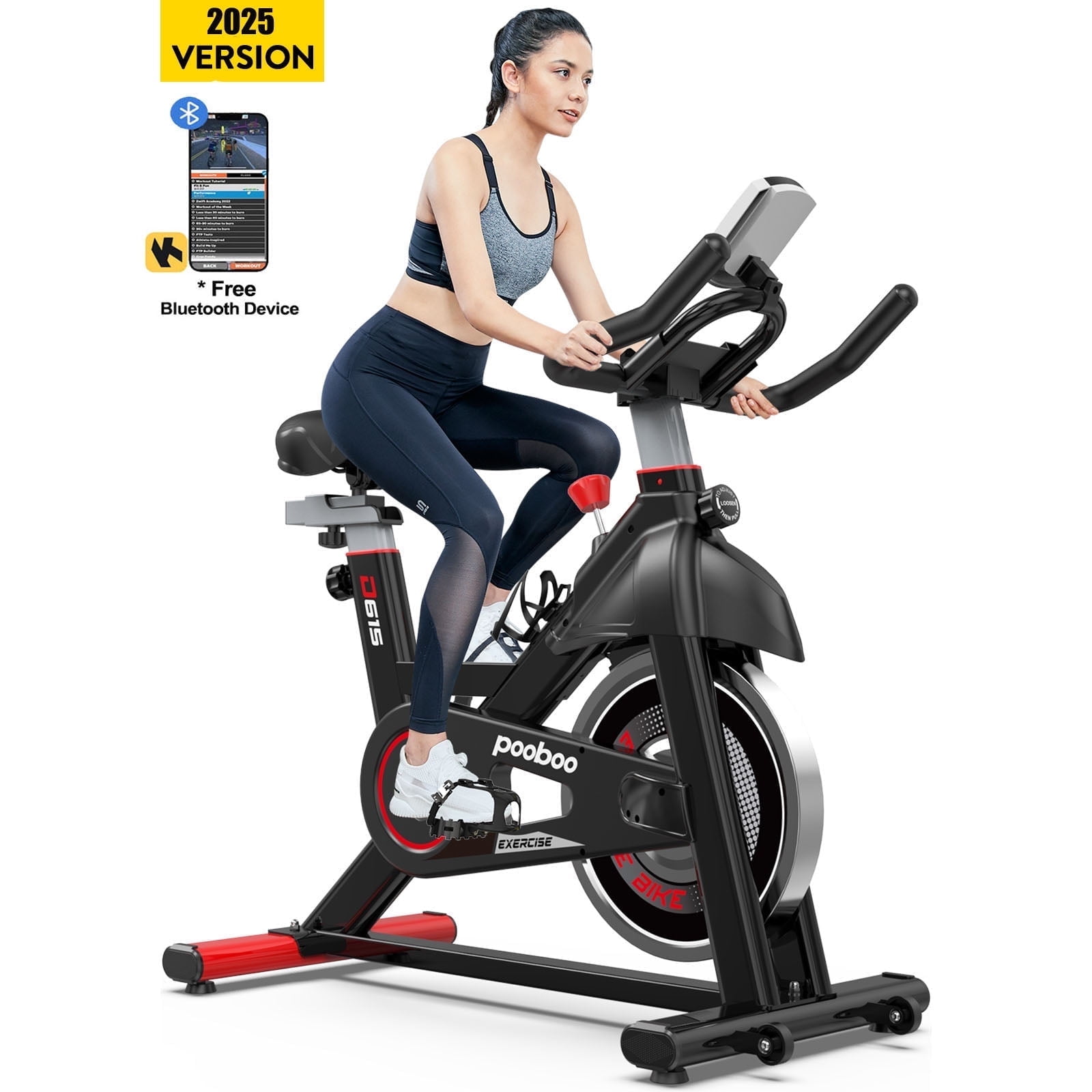 LNOW Indoor Cycling Exercise Bikes Stationary Fitness Cycle Upright Cycling Belt Drive for Home Cardio Workout 35 Lbs Flywheel 350lb