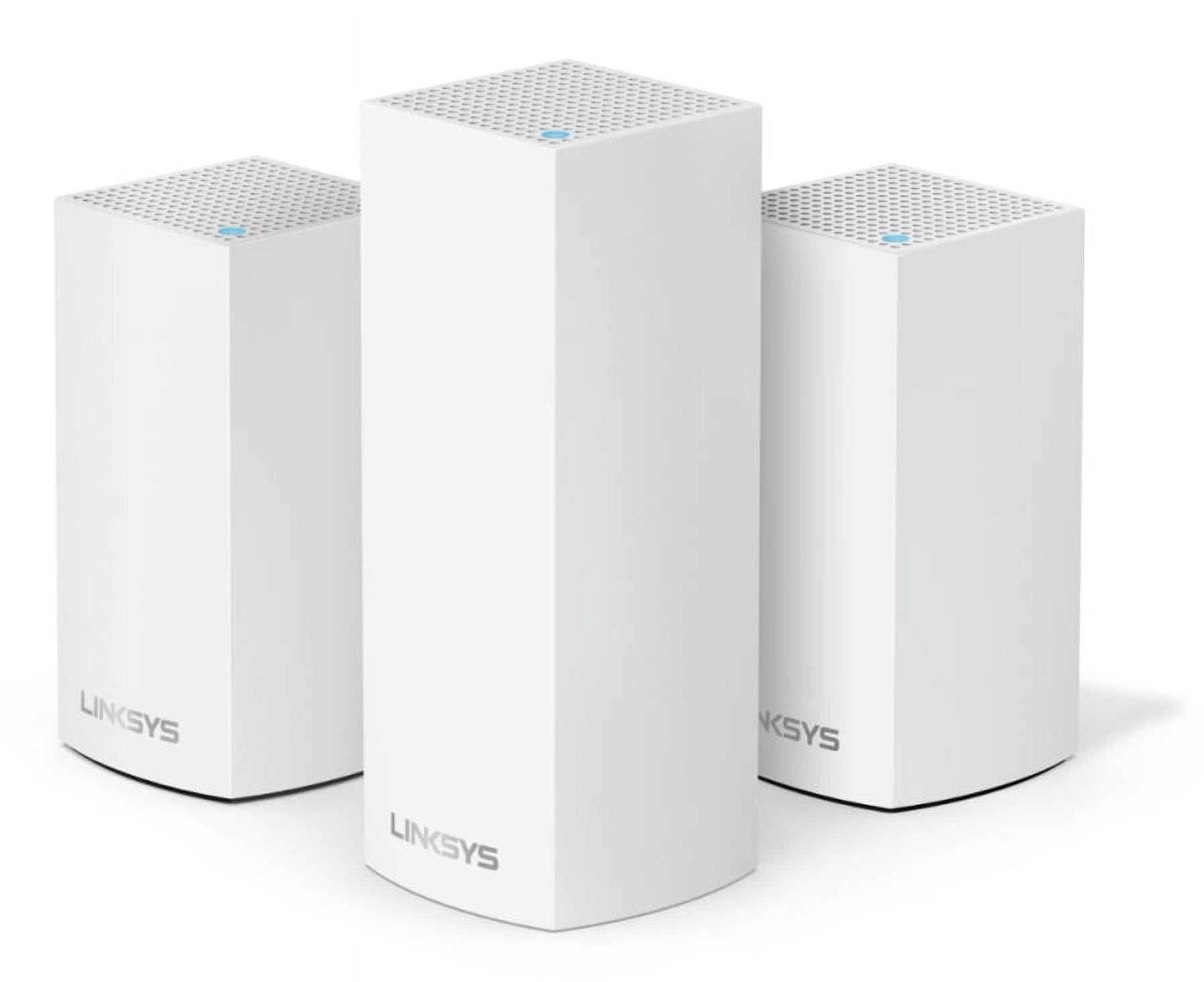 Linksys Velop Tri Band Intelligent Mesh WiFi System, White, 3 Pack (AC4600)