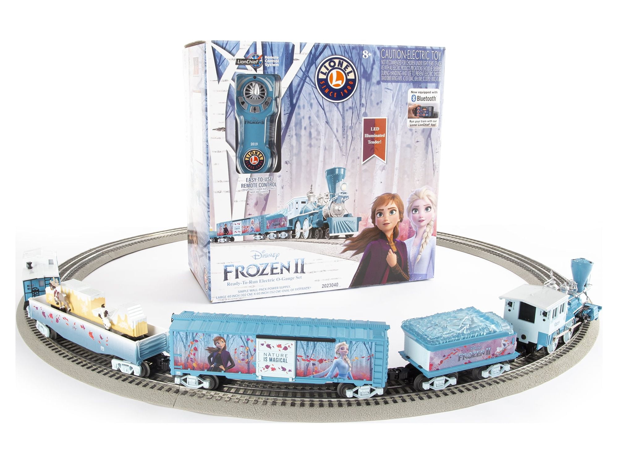 Lionel Disney Frozen 2 Bluetooth Electric Powered O Gauge Model Train Set