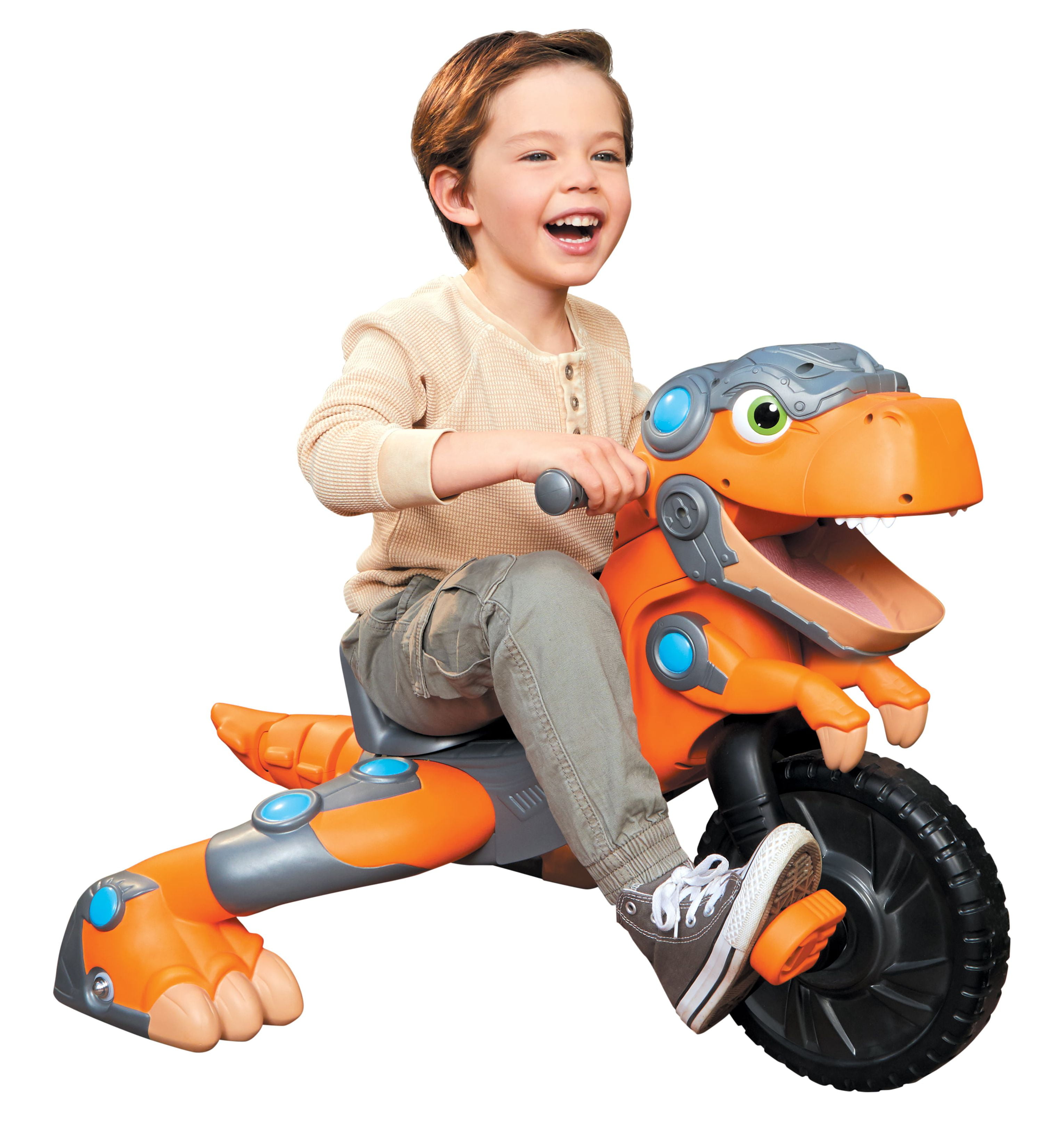 Little Tikes Chompin' Dino Trike Ride-On Tricycle for Ages 3 to 5 with Adjustable Seat and Dinosaur Sounds