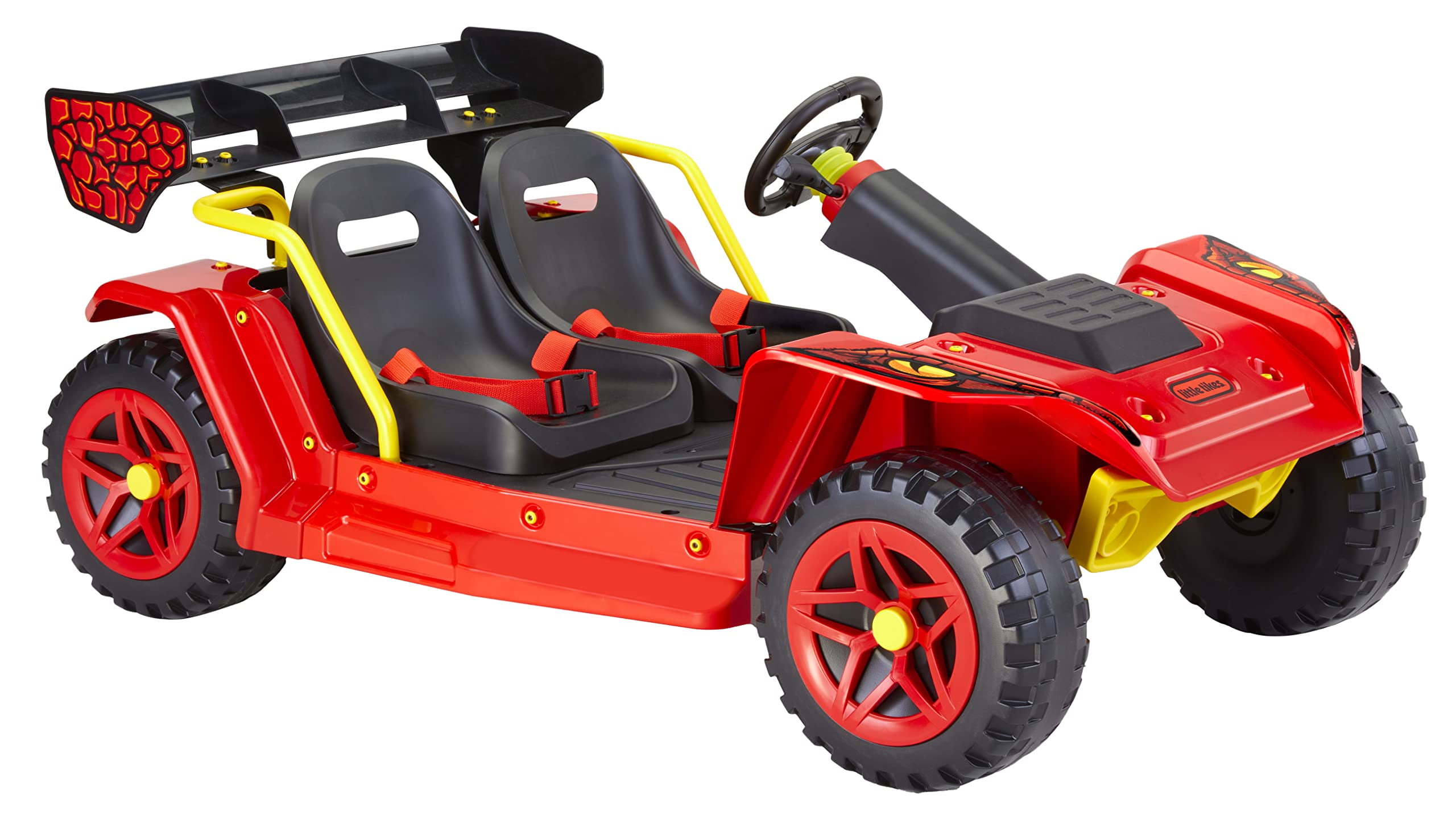 Little Tikes Dino Dune Buggy 12V Powered Ride-on, Portable Rechargeable Battery, Adjustable Seats, Seatbelts, Children, Girls, Boys, Ages 3-6