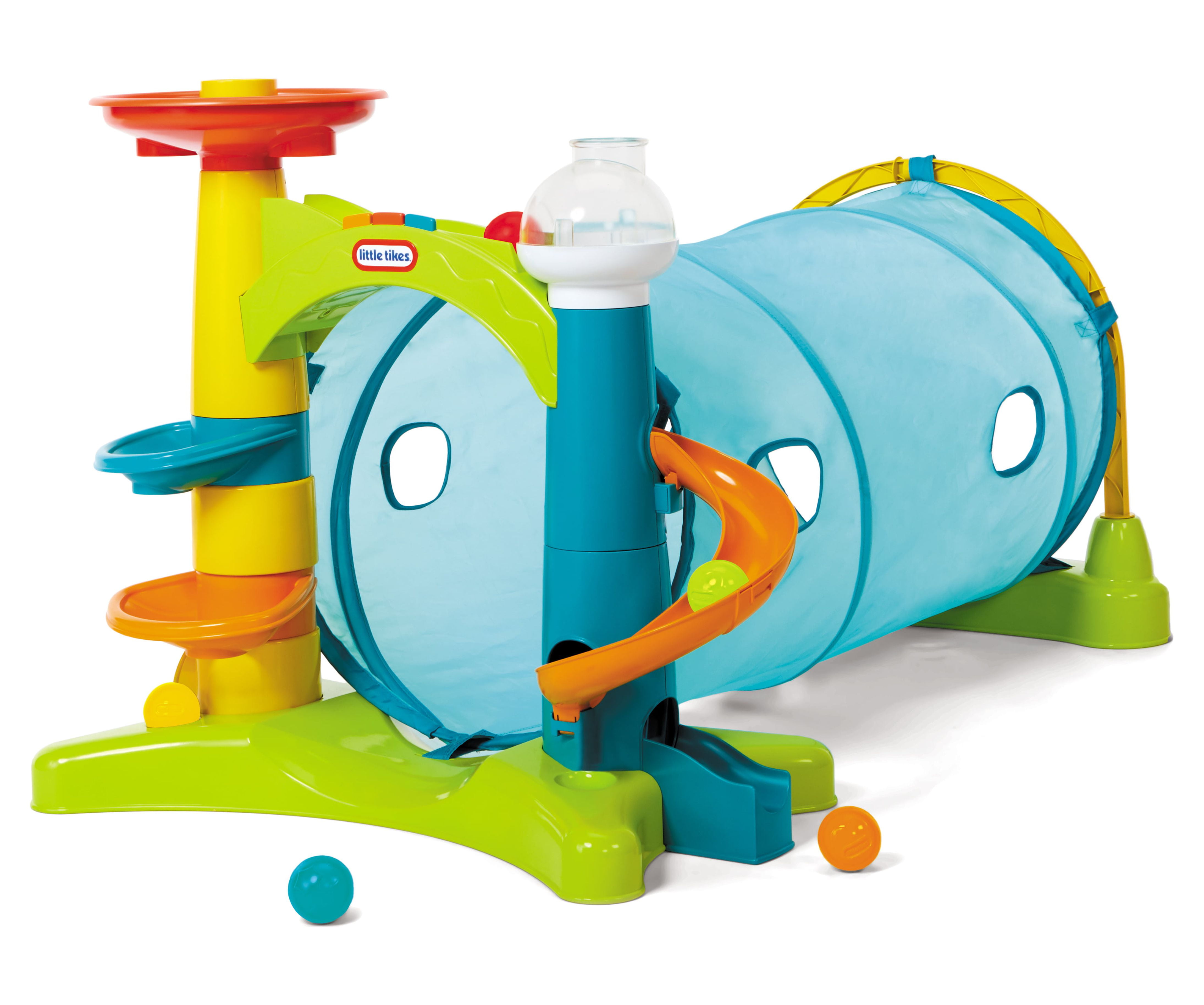 Little Tikes Learn & Play 2-in-1 Activity Tunnel with Ball Drop, Windows, Silly Sounds, and Music for Kids Ages 1 - 3