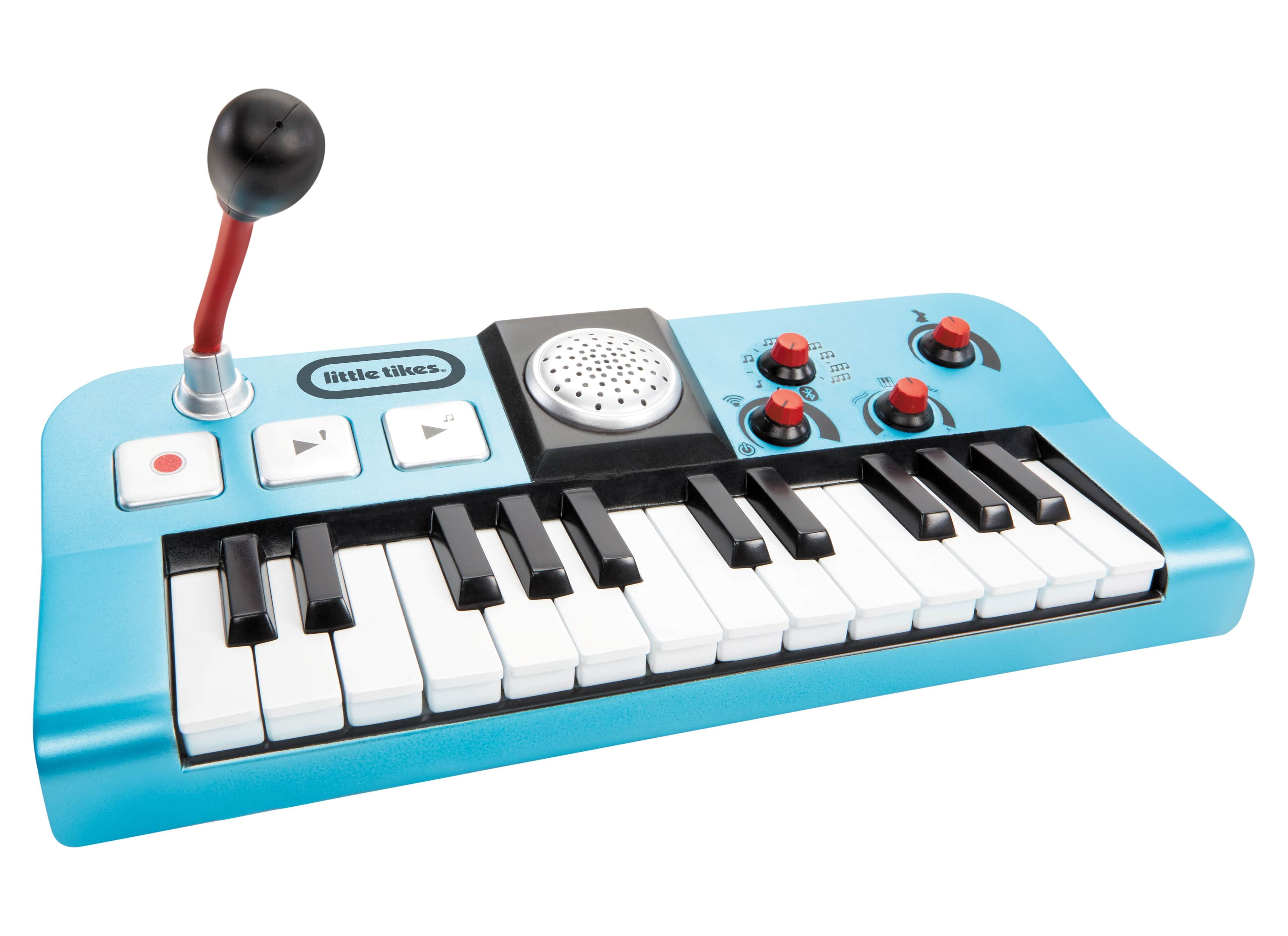 Little Tikes My Real Jam Keyboard with Microphone, Toy Musical Instrument with 4 Play Modes, Play Any Song with Bluetooth- For Kids Boys Girls Ages 3 4 5+ Year Old