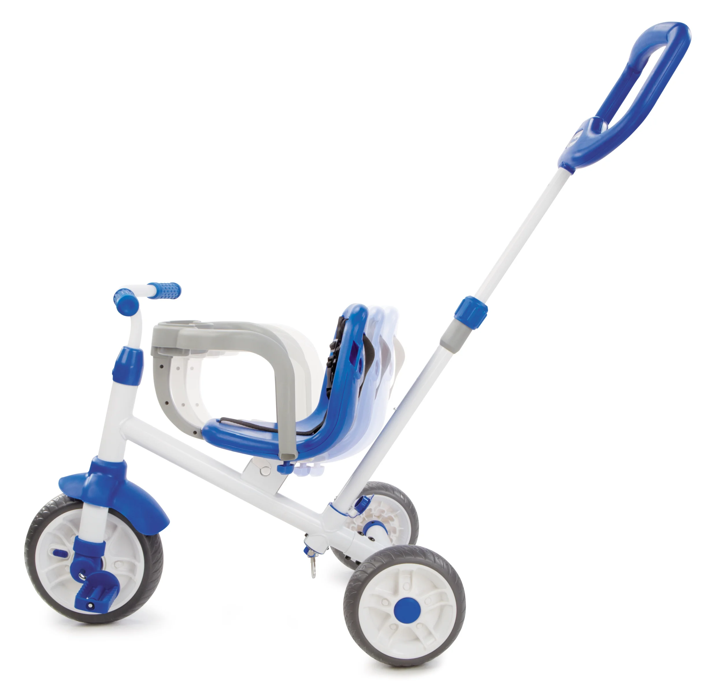 Little Tikes Ride 'N Learn 3-in-1 Blue Trike, Convertible Tricycle Toddlers with Three Stages of Growth, Kids Boys Girls 9 Months to 3 Years