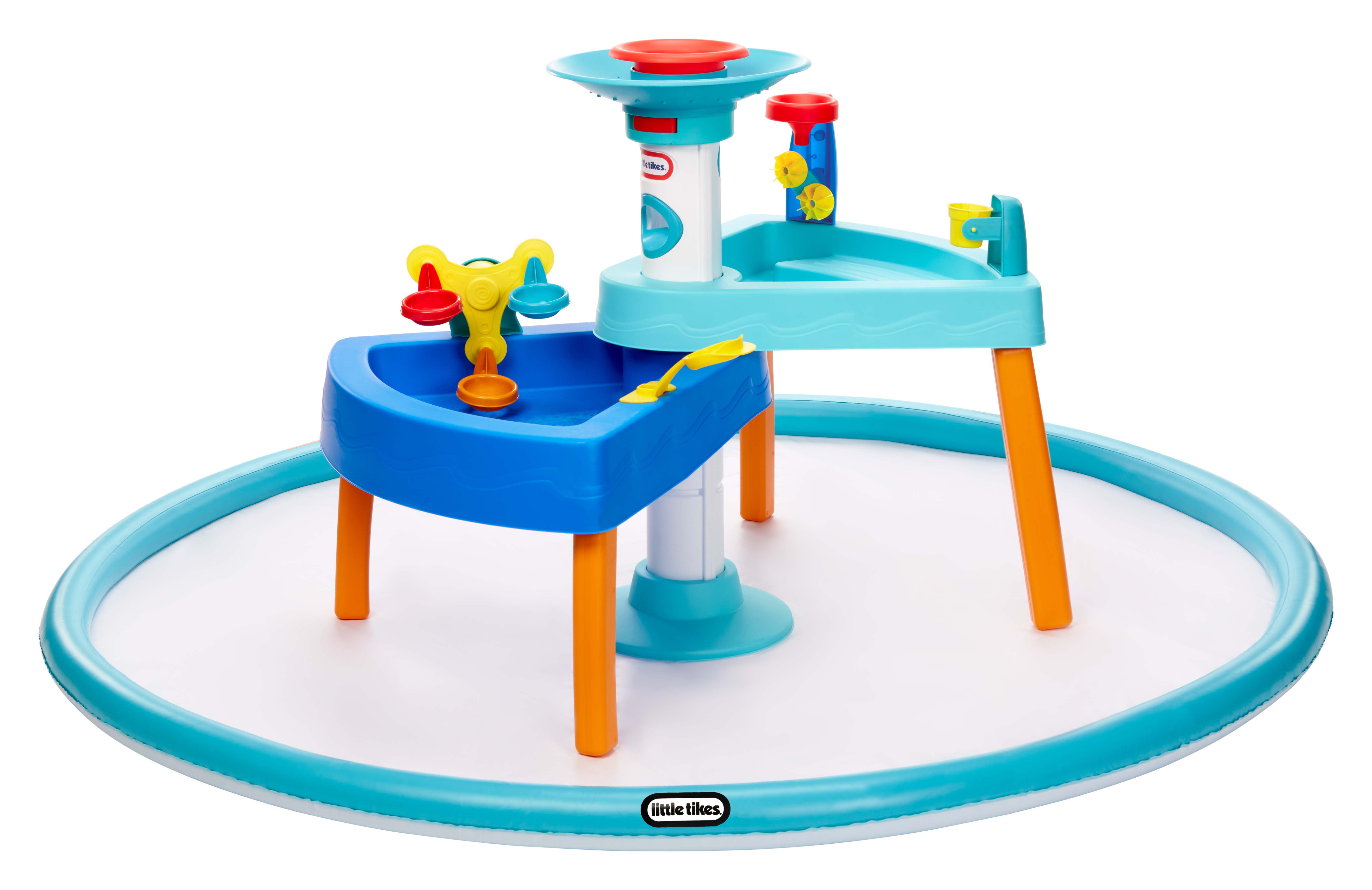Little Tikes 3-in-1 Splash 'n Grow Outdoor Water Play Table and Splash Pad, for Kids Ages 3+