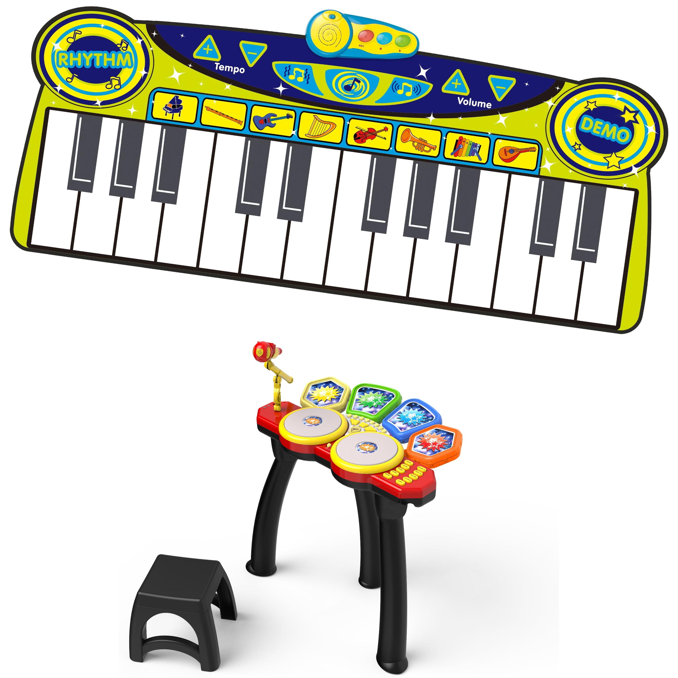 Little Virtuoso Romping Stomping Piano Mat and Little Virtuoso Idol Maker Drum Set