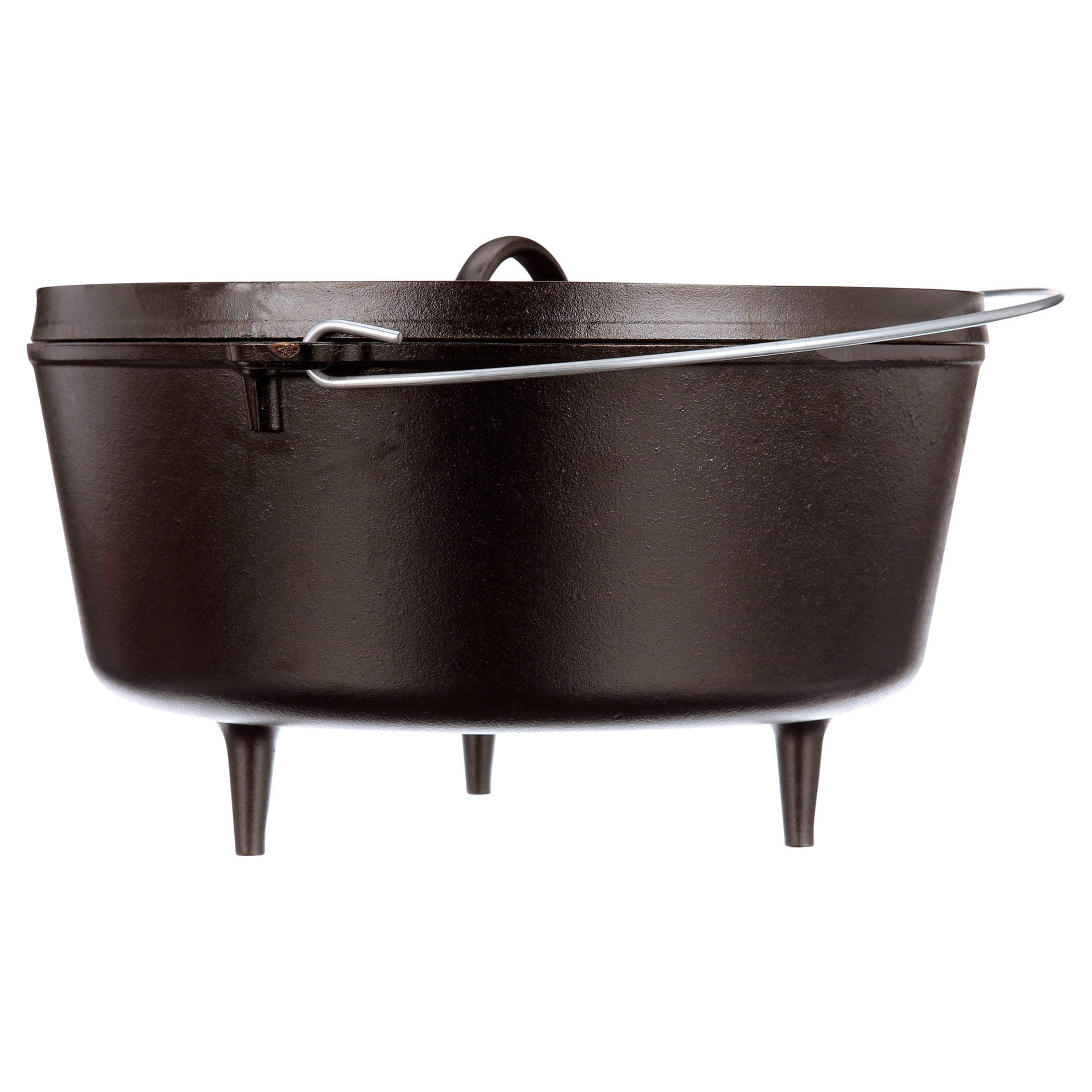 Lodge 4 Quart Cast Iron Camp Dutch Oven, L10C03, with lid