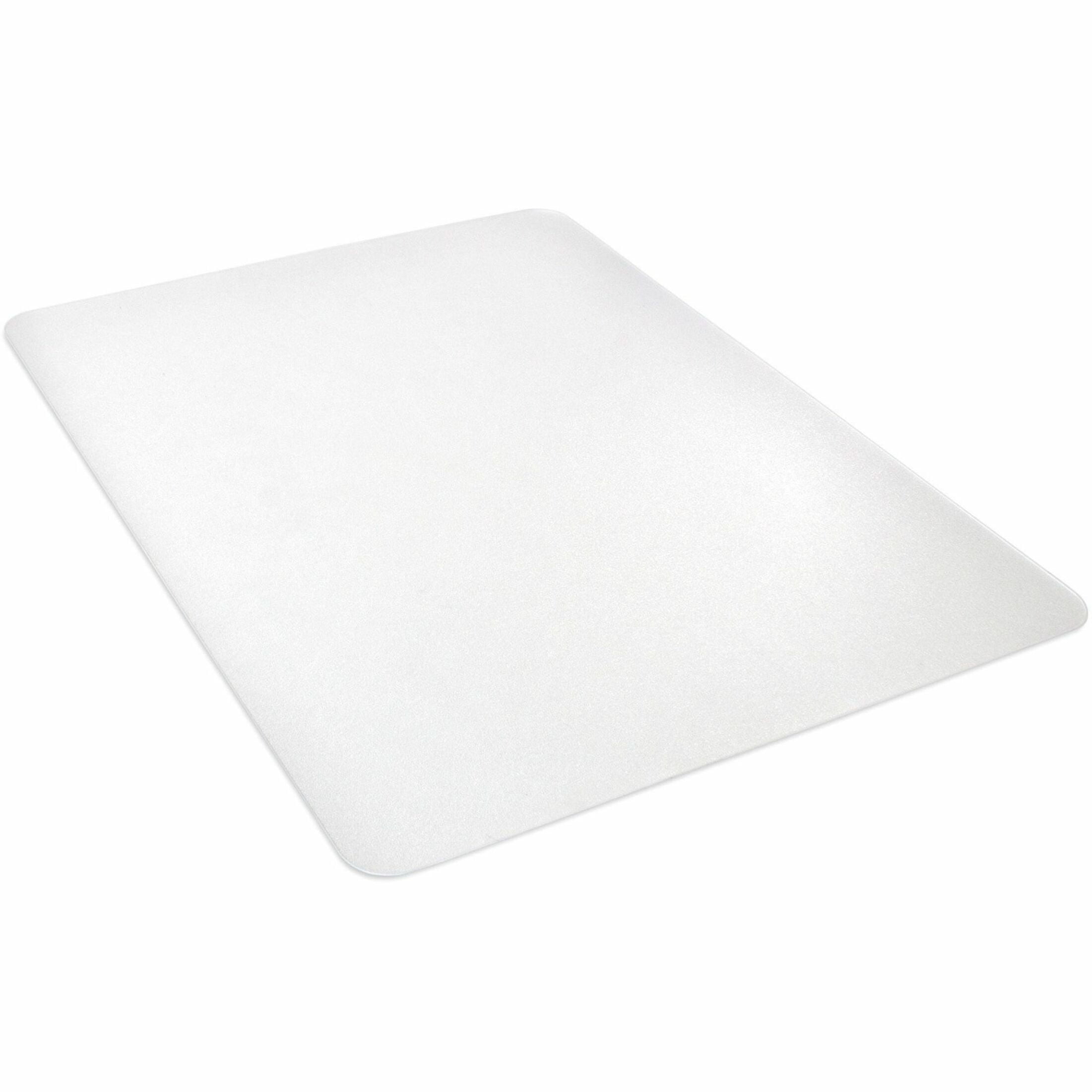 Lorell, Hard Floor Rectangler Polycarbonate Chairmat, 1 Each, Clear