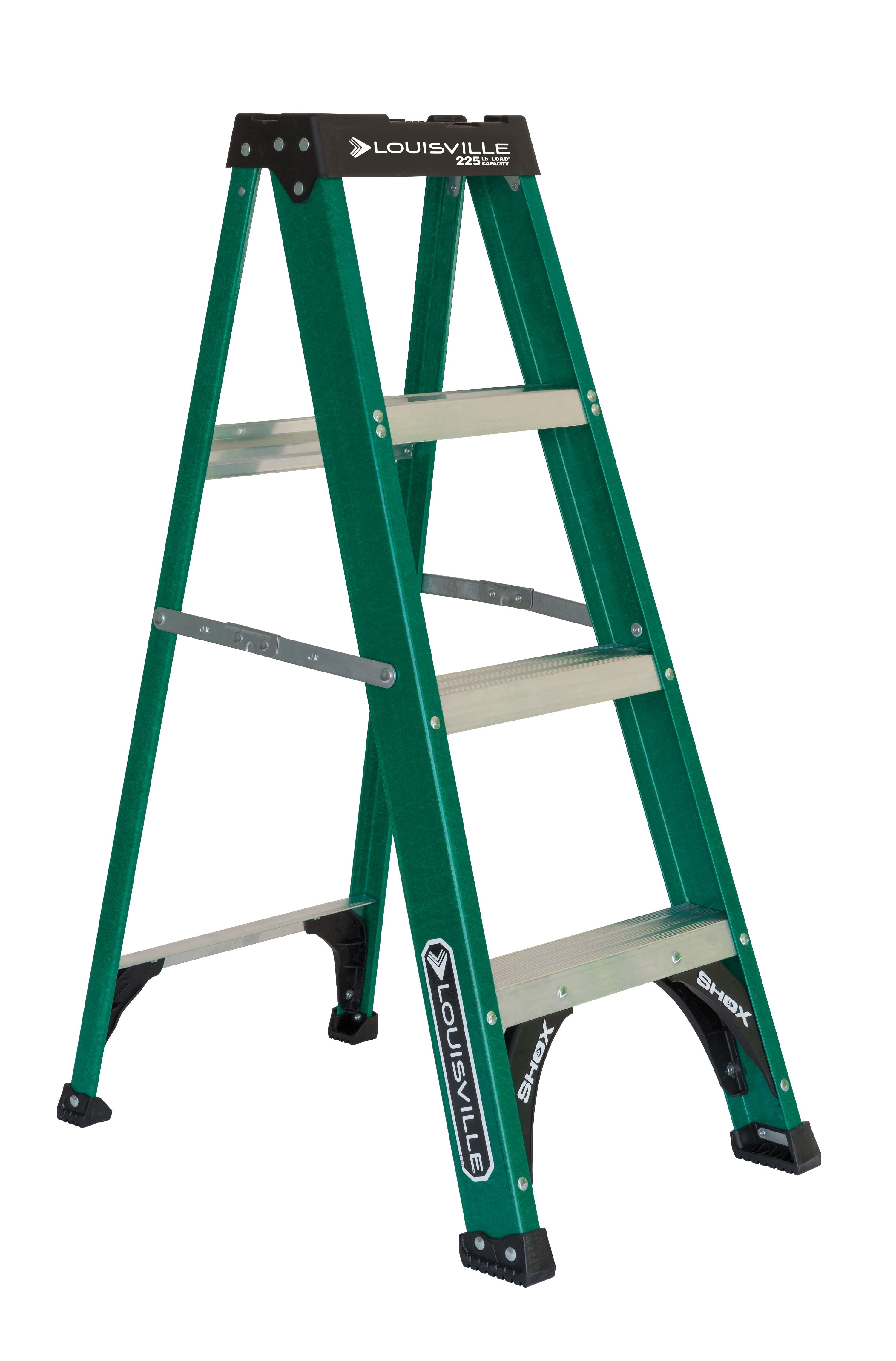 Louisville Ladder 4-Foot Fiberglass Step Ladder, 225-Pound Load Capacity, Type II, FS4004