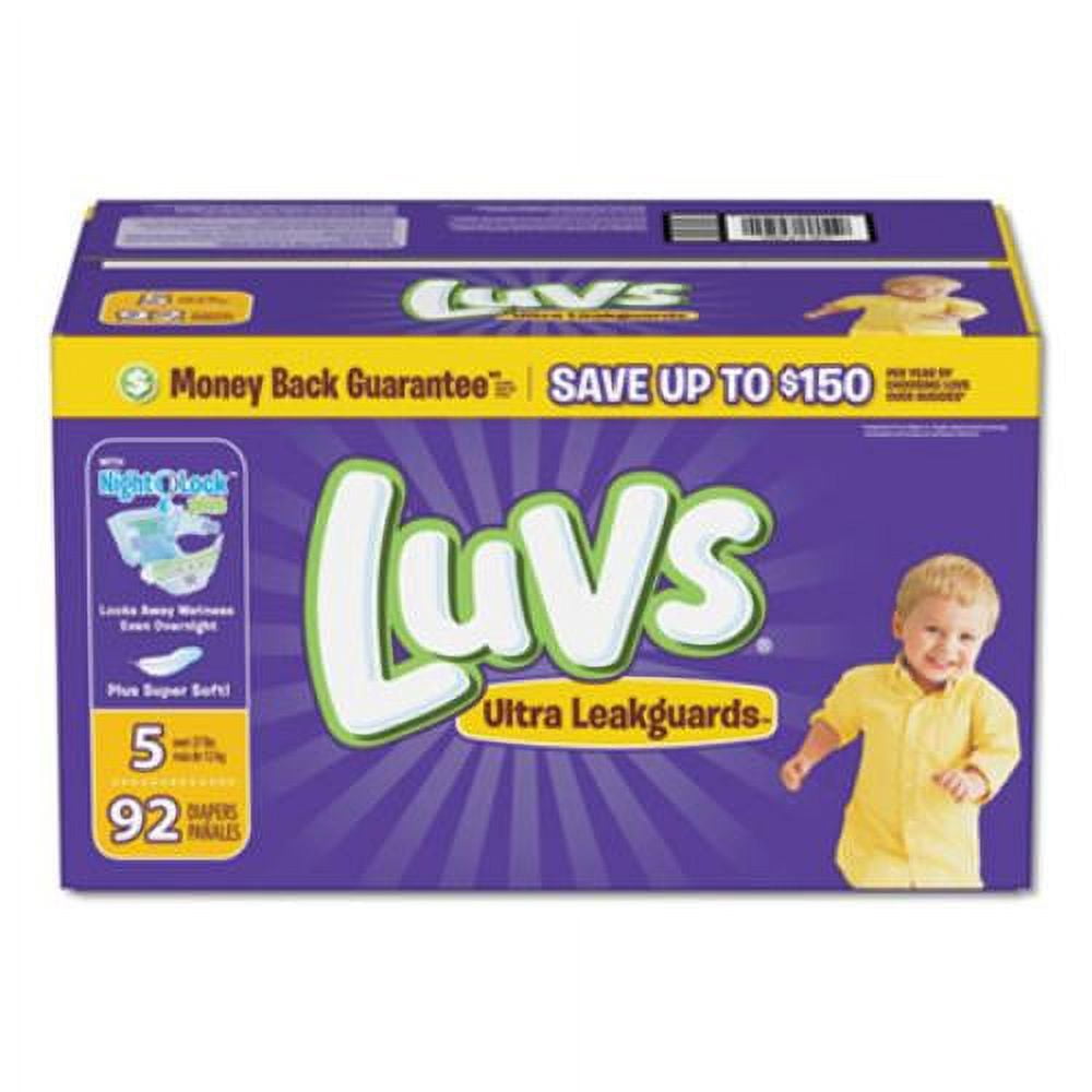 Luvs Pro Level Leak Protection Diapers Size 5 92 Count