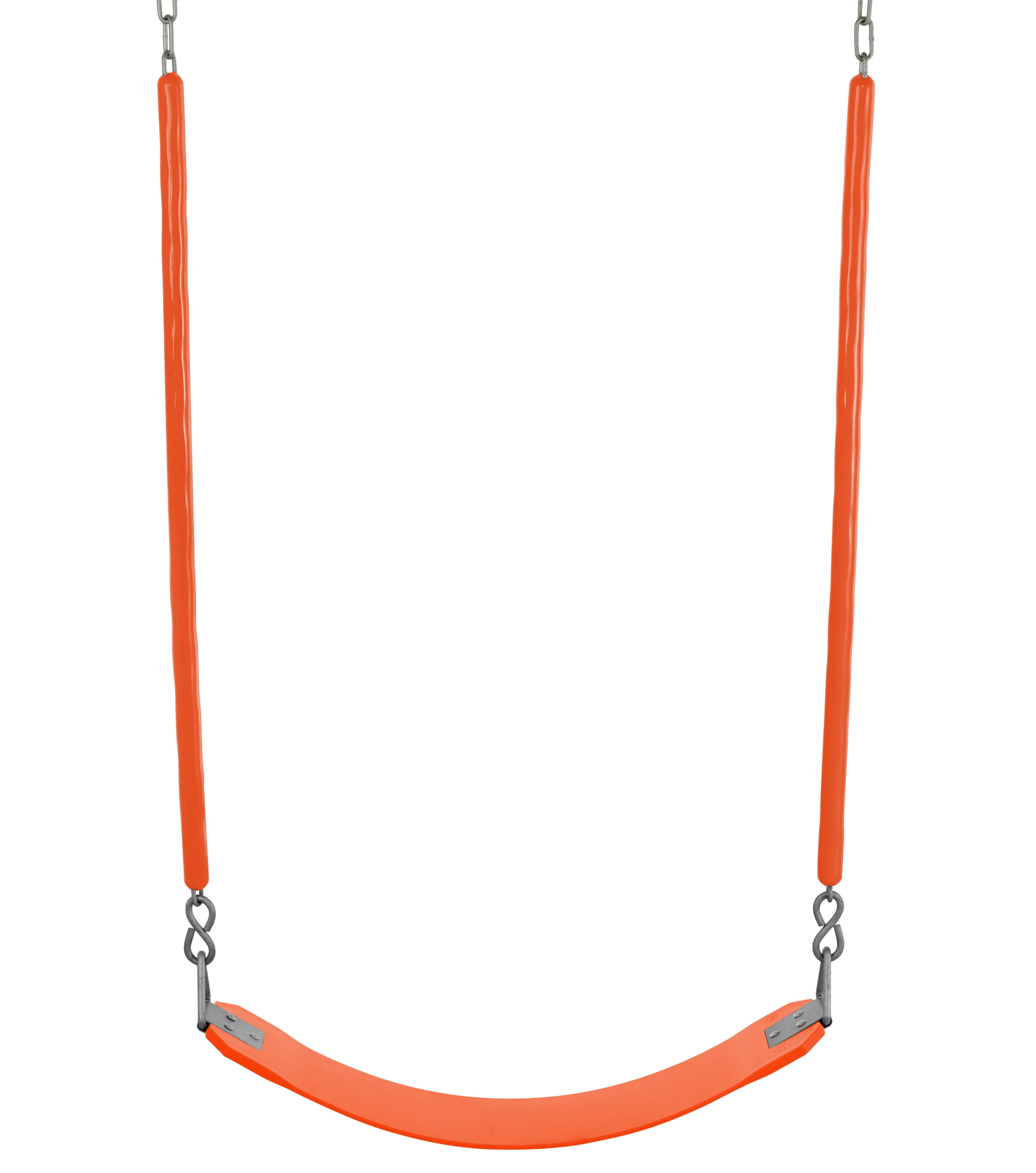 Machrus Swingan Belt Swing For All Ages with Soft Grip Chain - Fully Assembled - Orange