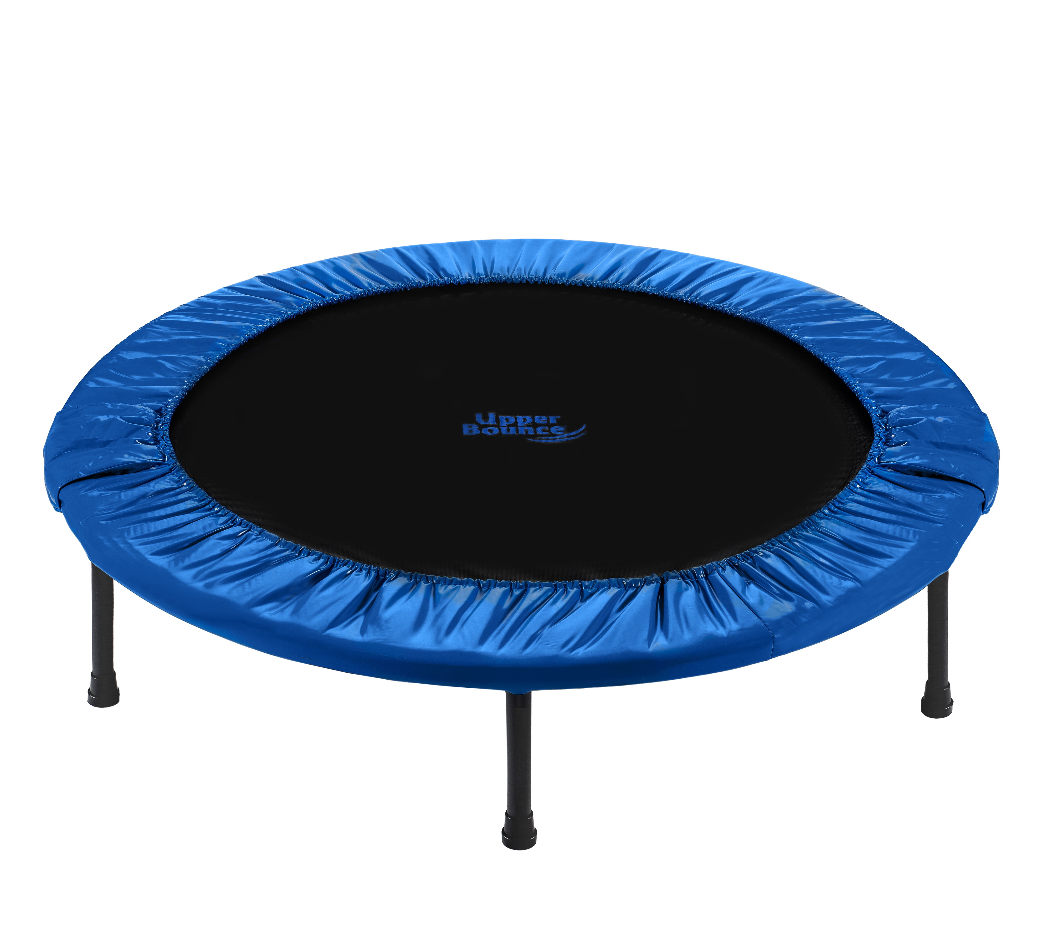 Machrus Upper Bounce 36" Mini Trampoline with Travel Carry Bag - Round Double-Fold Compact Rebounder Fitness Trampoline for Kids & Adults