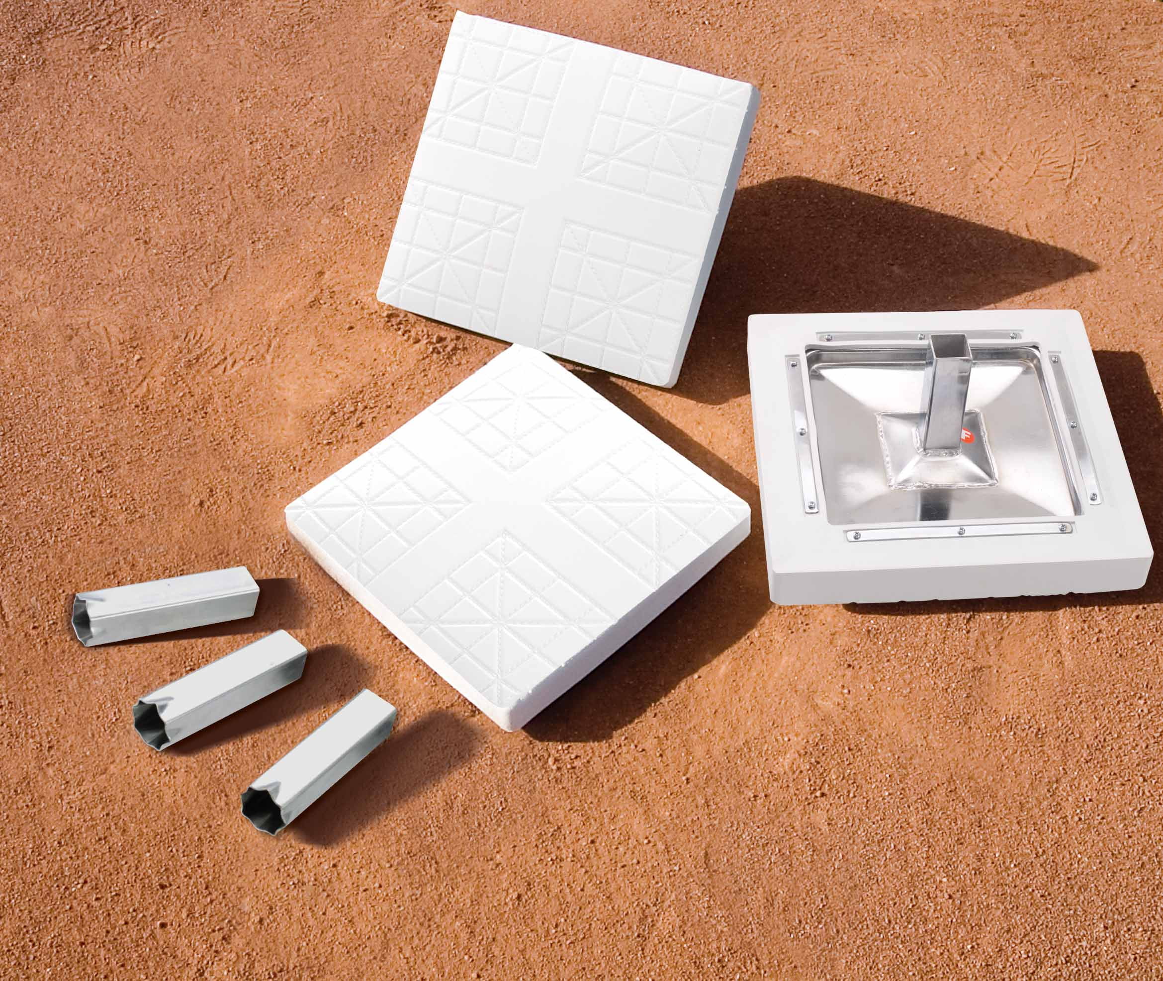 Mac Major League Bases with Anchor & Plugs 3/Set