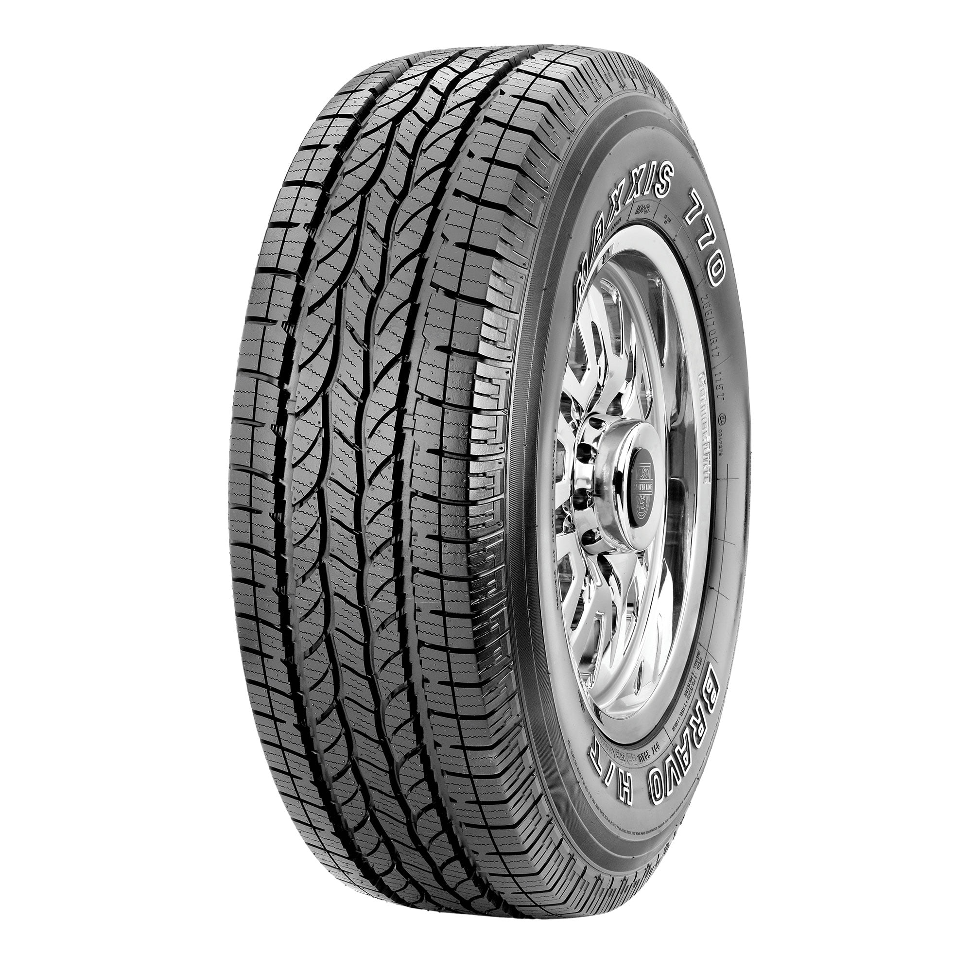 Maxxis HT-770 Bravo Series 265/75R16 116 T Tire Fits: 1996-99 Chevrolet Tahoe Base, 2006-07 Hummer H3 Base