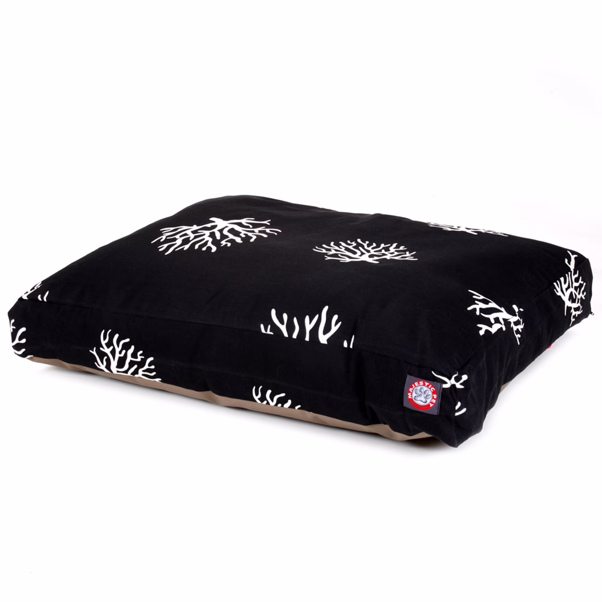 Majestic Pet | Coral Rectangle Pet Bed For Dogs, Removable Cover, Black, Small