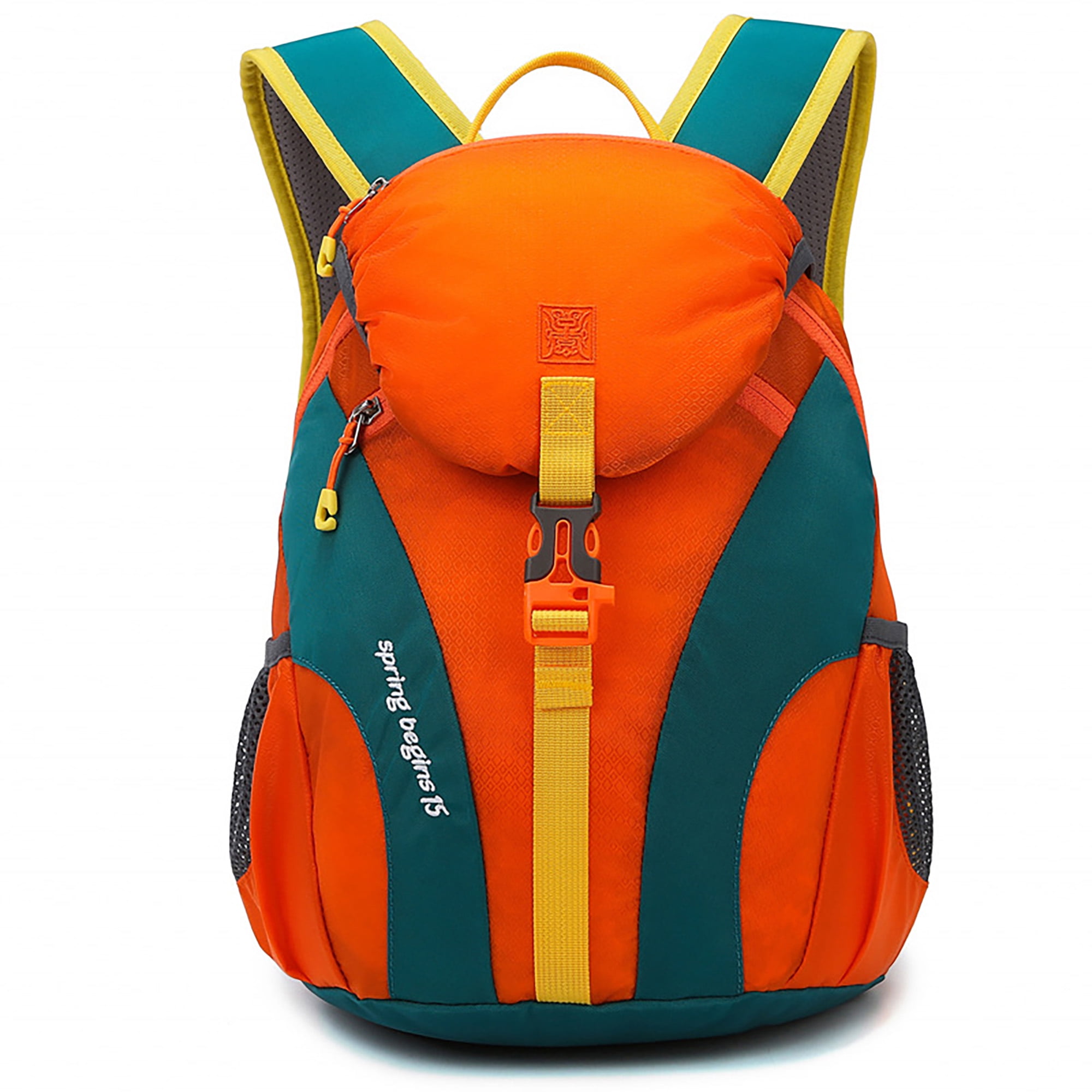 Manviss 15L Cycling Backpack Waterproof Climbing Daypack, Women Men, Orange