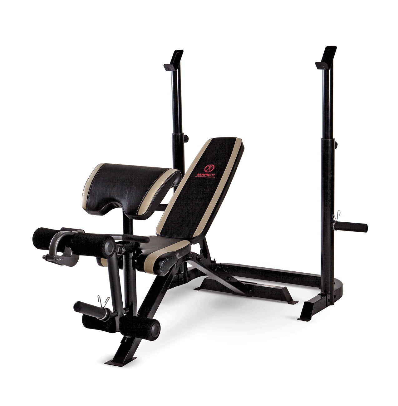Marcy Two Piece Multipurpose Home Gym Workout Strength Weight Bench | MD879