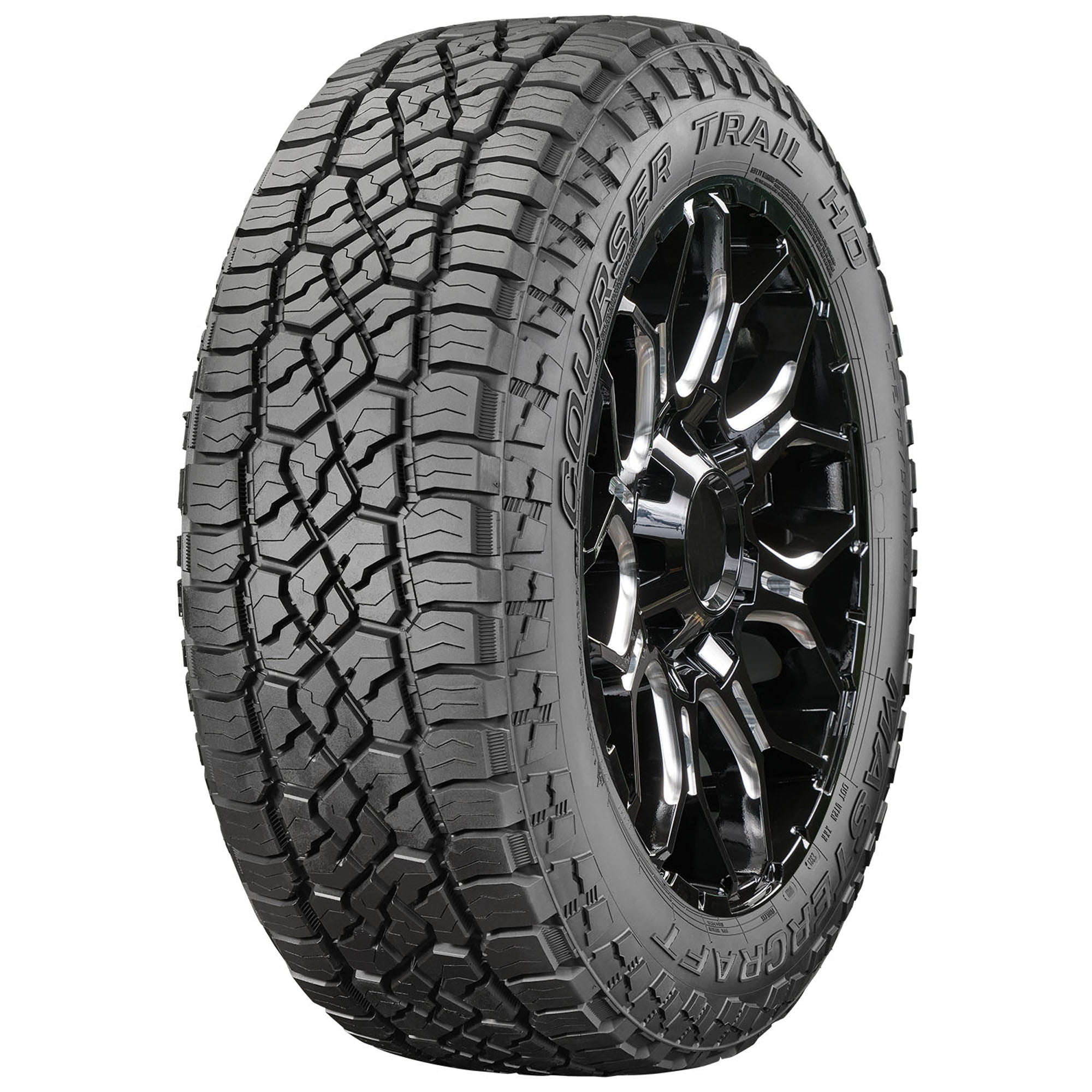 Mastercraft COURSER TRAIL AT HD LT315/70R17 121/118S E/10 BW Tire Fits: 2017-22 Ford F-150 Raptor, 2022-23 Ford Bronco Everglades