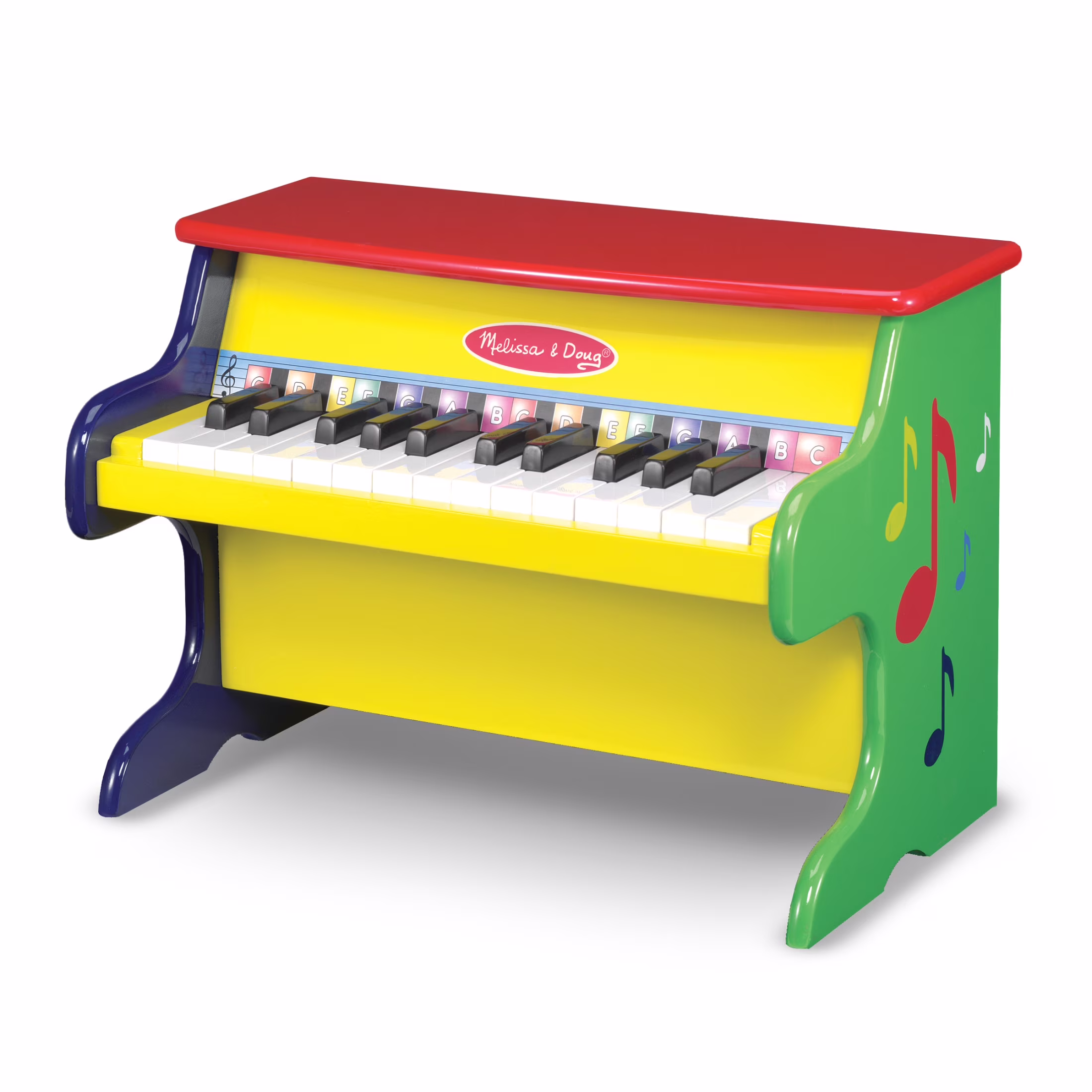 Melissa & Doug Learn-To-Play Piano With 25 Keys and Color-Coded Songbook for Toddlers 3+