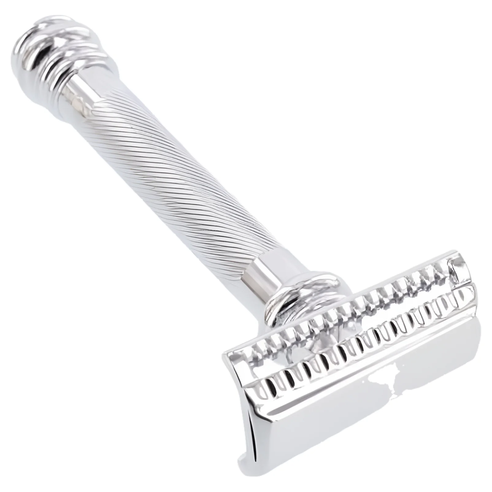 Merkur 39C HD Long Handle Barber Pole Safety Razor, Slant Bar